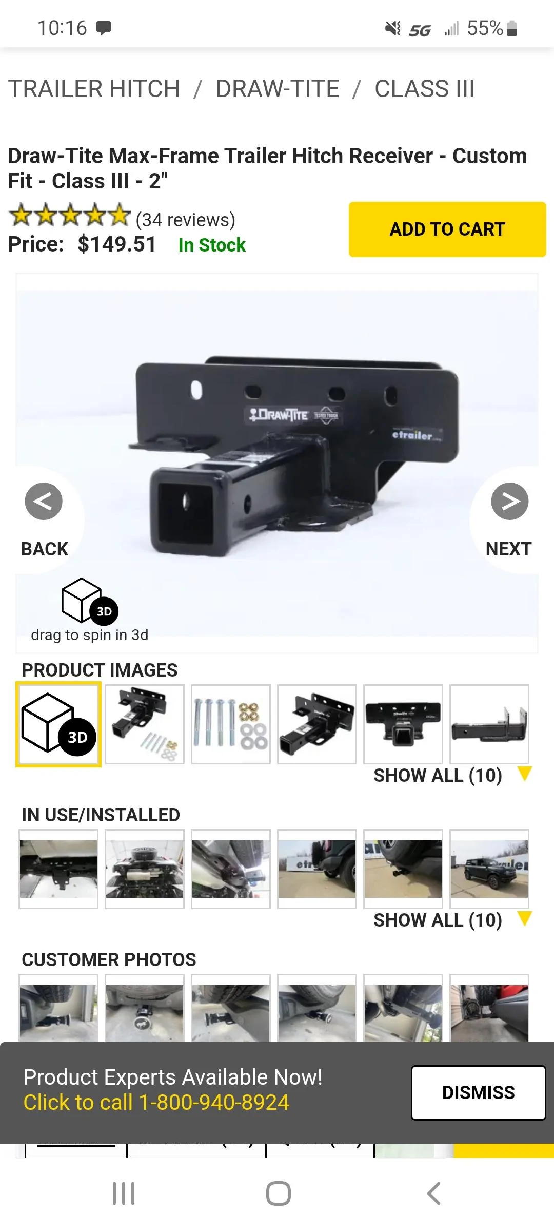 Ford Bronco 4wp rear bumper and draw tite hitch Screenshot_20220629-221613_Samsung Internet