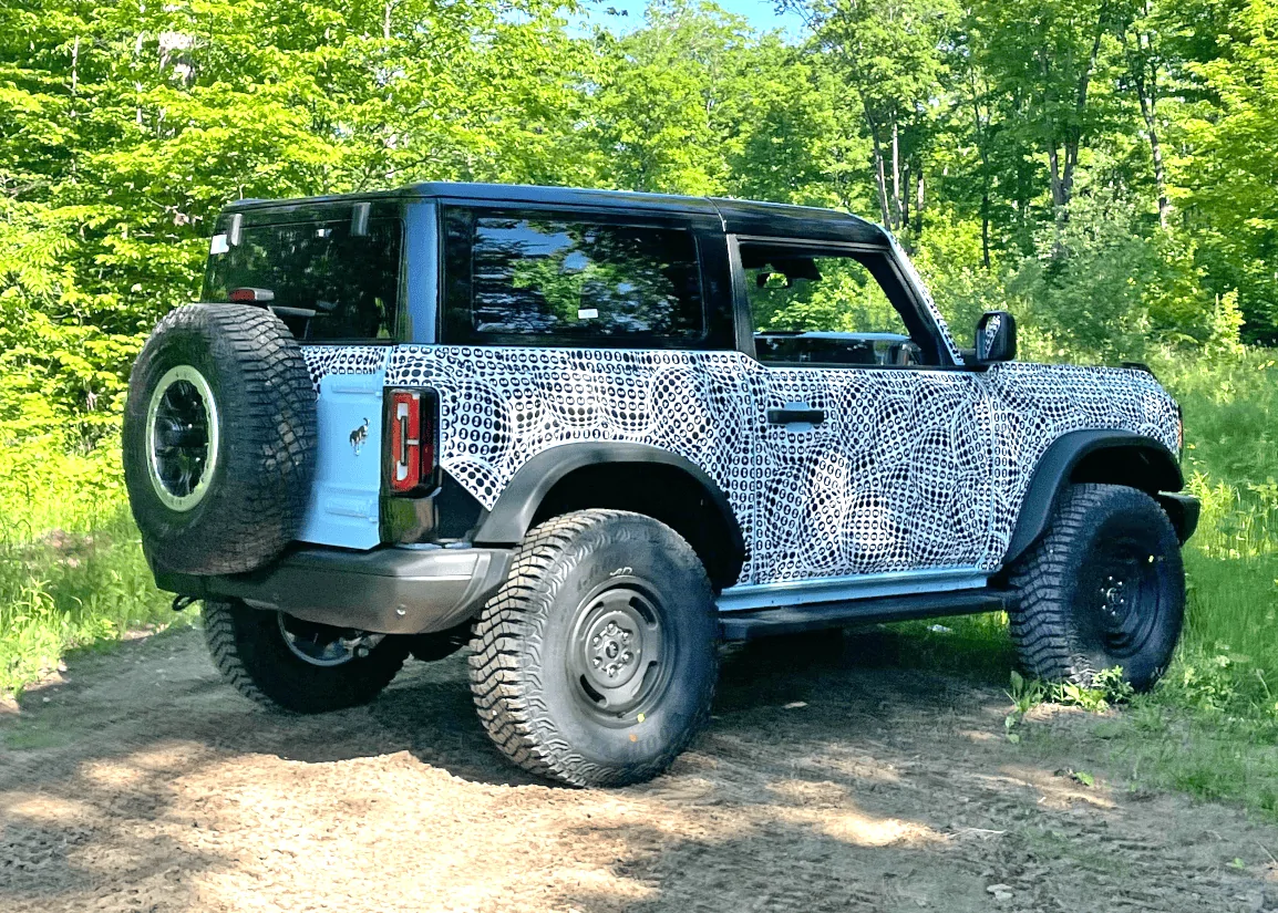 Ford Bronco Early peek @ ROBINS EGG BLUE 2023 Bronco Color, Heritage Edition w/ Squared Flares and Painted MOD Hard Top! Bronco-WB-3 (1)