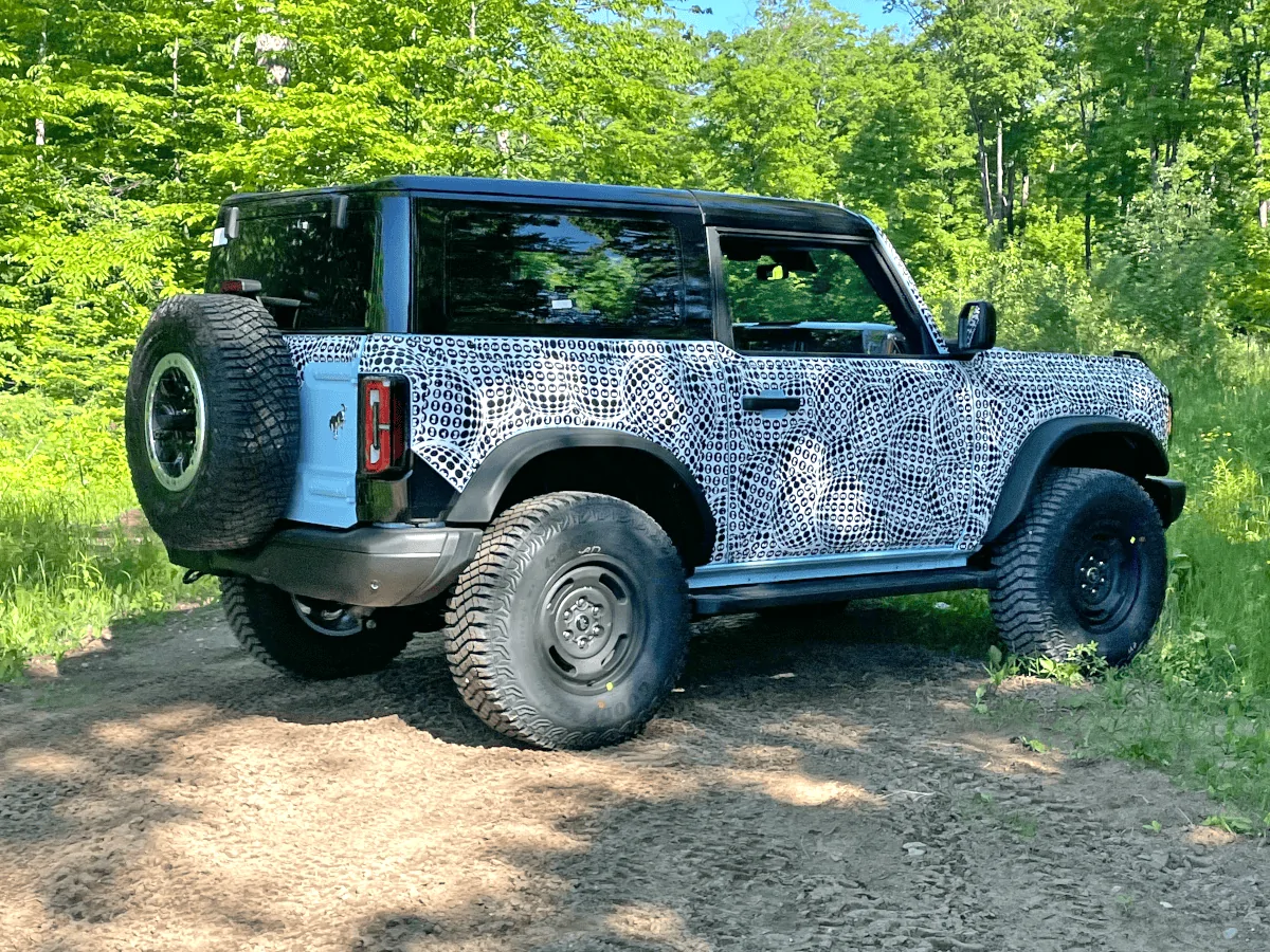 Ford Bronco Early peek @ ROBINS EGG BLUE 2023 Bronco Color, Heritage Edition w/ Squared Flares and Painted MOD Hard Top! Bronco-WB-7