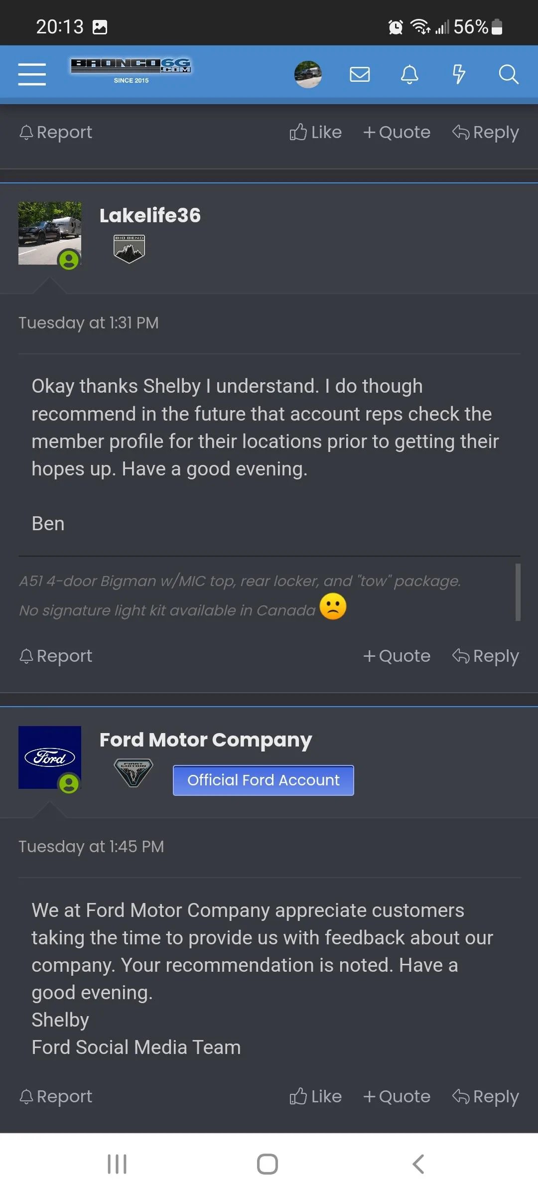 Ford Bronco Clutch Bouncing Screenshot_20220630-201330_Samsung Internet