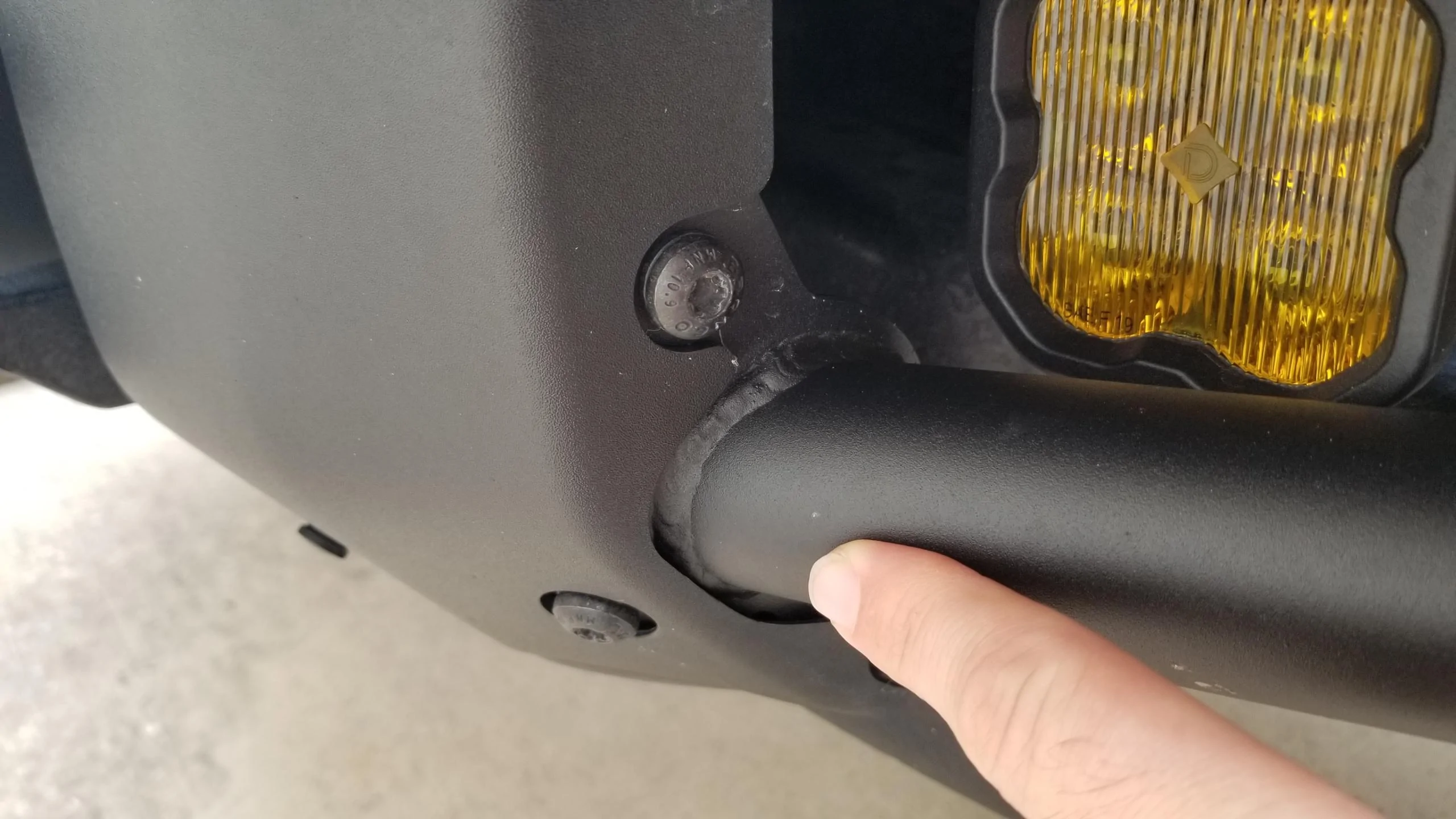 Ford Bronco Review: RTR bumper end caps. 20220701_152412