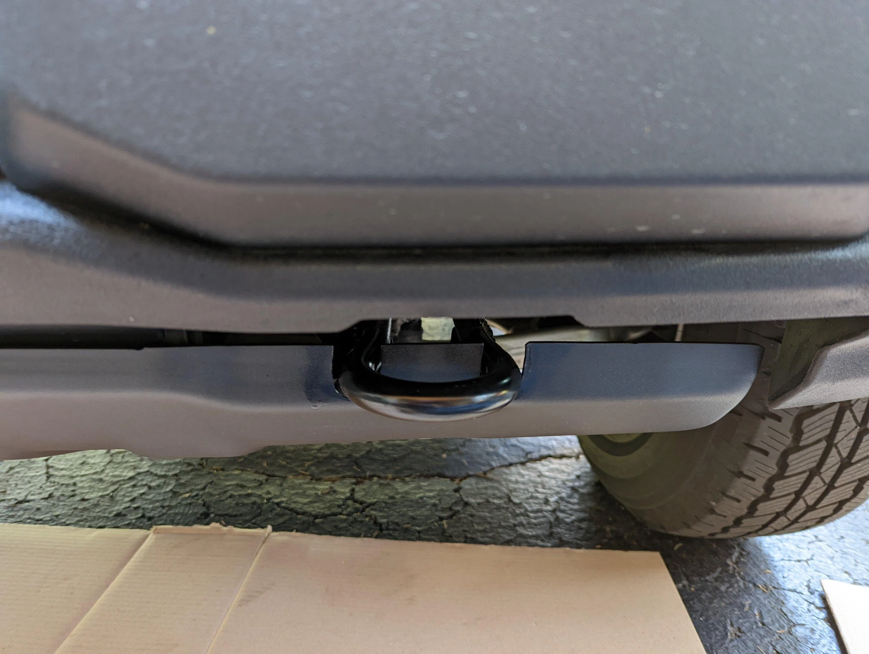 Ford Bronco Adding Metal Skid Plates to Base Plastic Bumper PXL_20220423_153921230