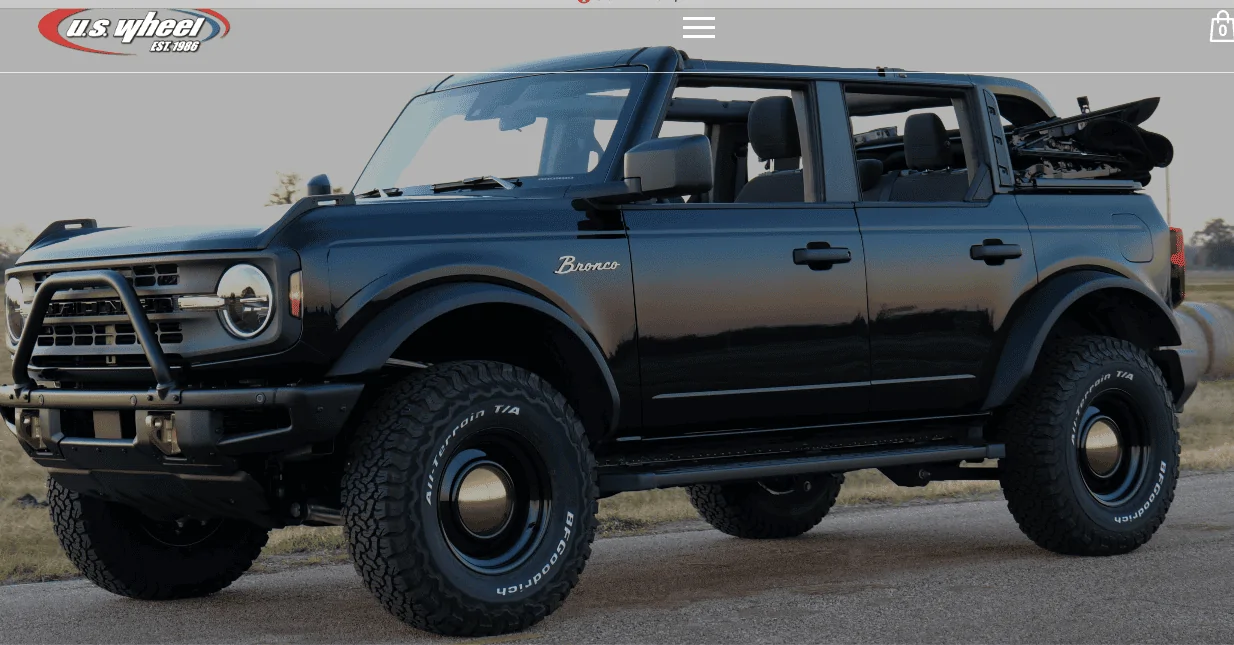 Ford Bronco Old school wheels options Screen Shot 2022-07-02 at 1.35.26 PM