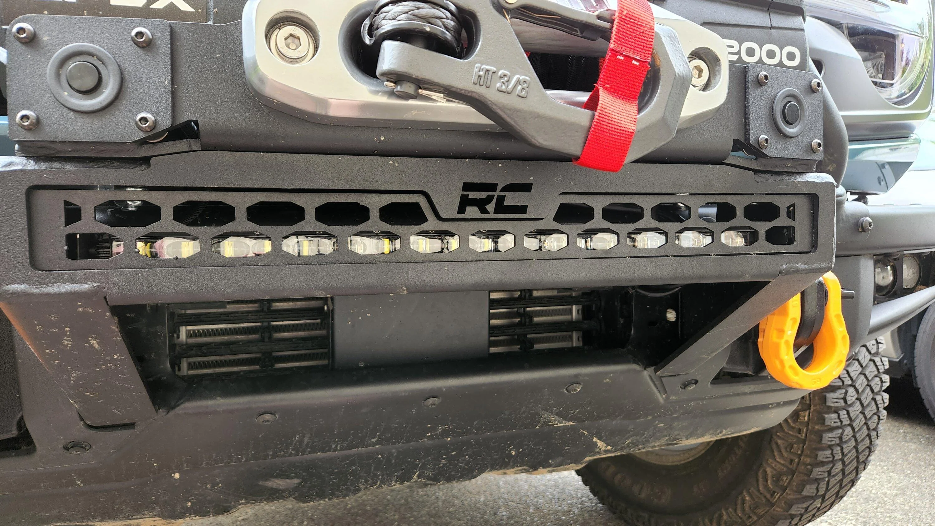 Ford Bronco Rough country winch mount unbox/ INSTALL tips. 20220702_162206