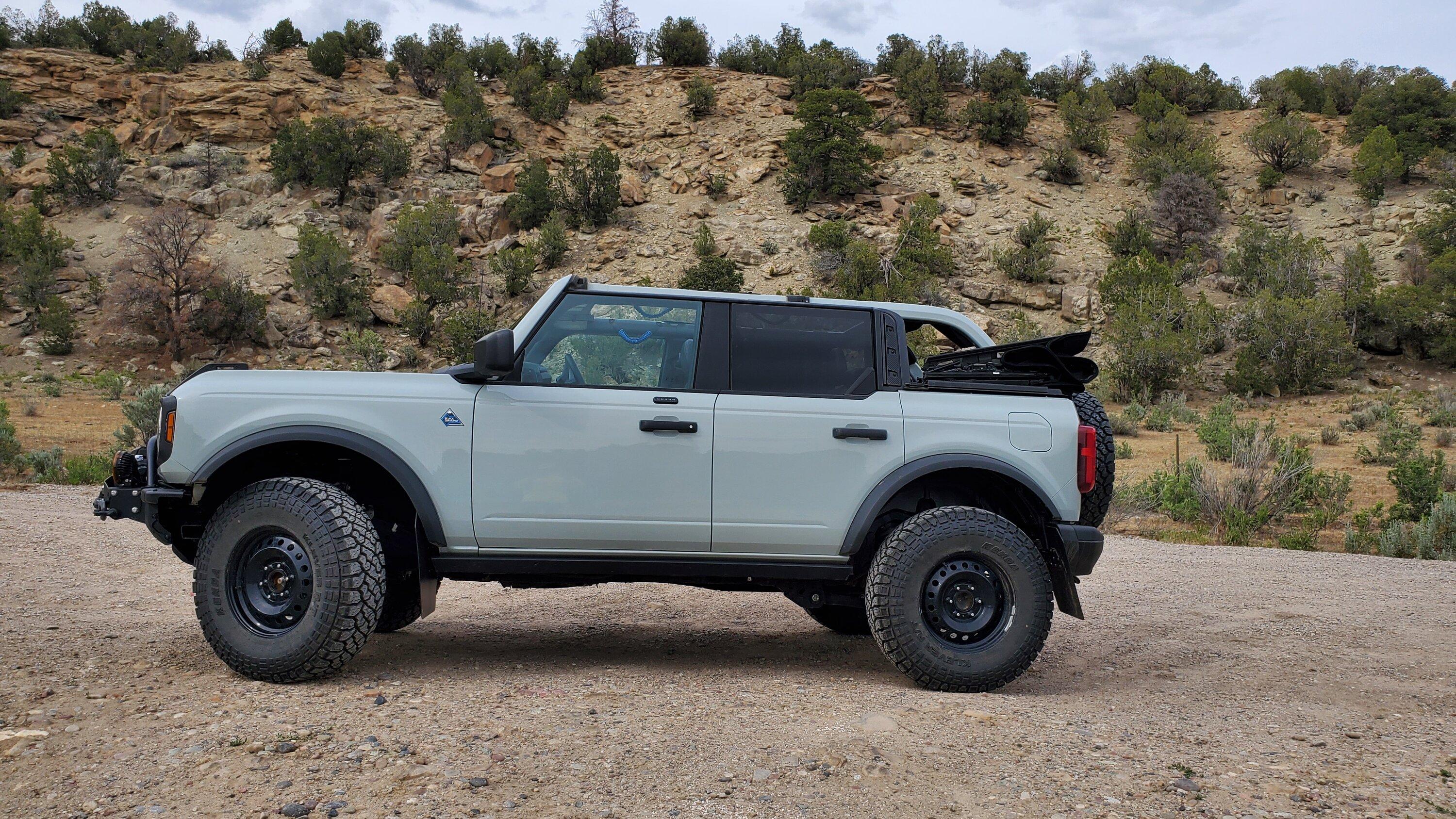 Ford Bronco Tire stability on narrow tires 20220604_171644