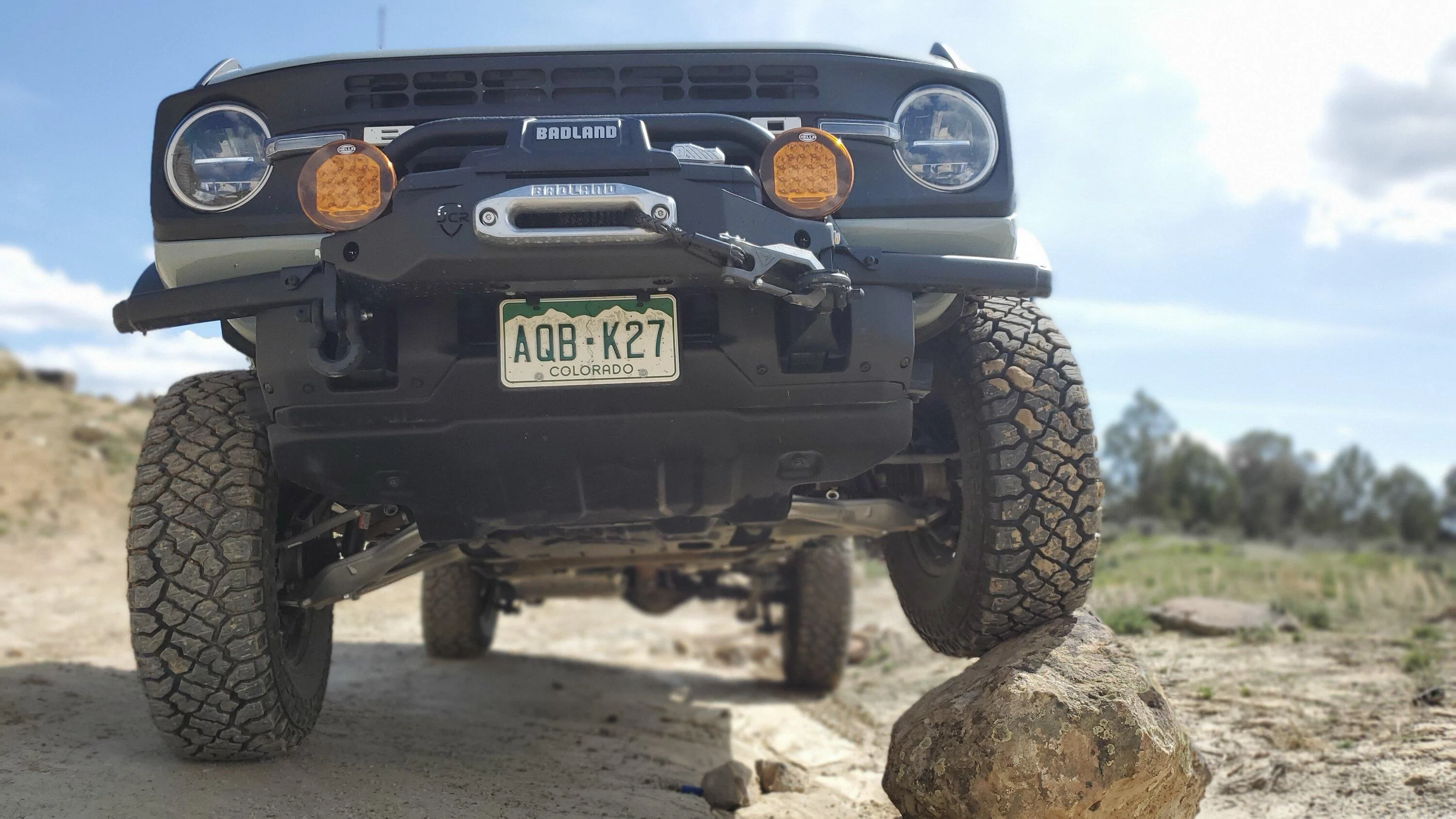 Ford Bronco Tire stability on narrow tires 20220425_152127