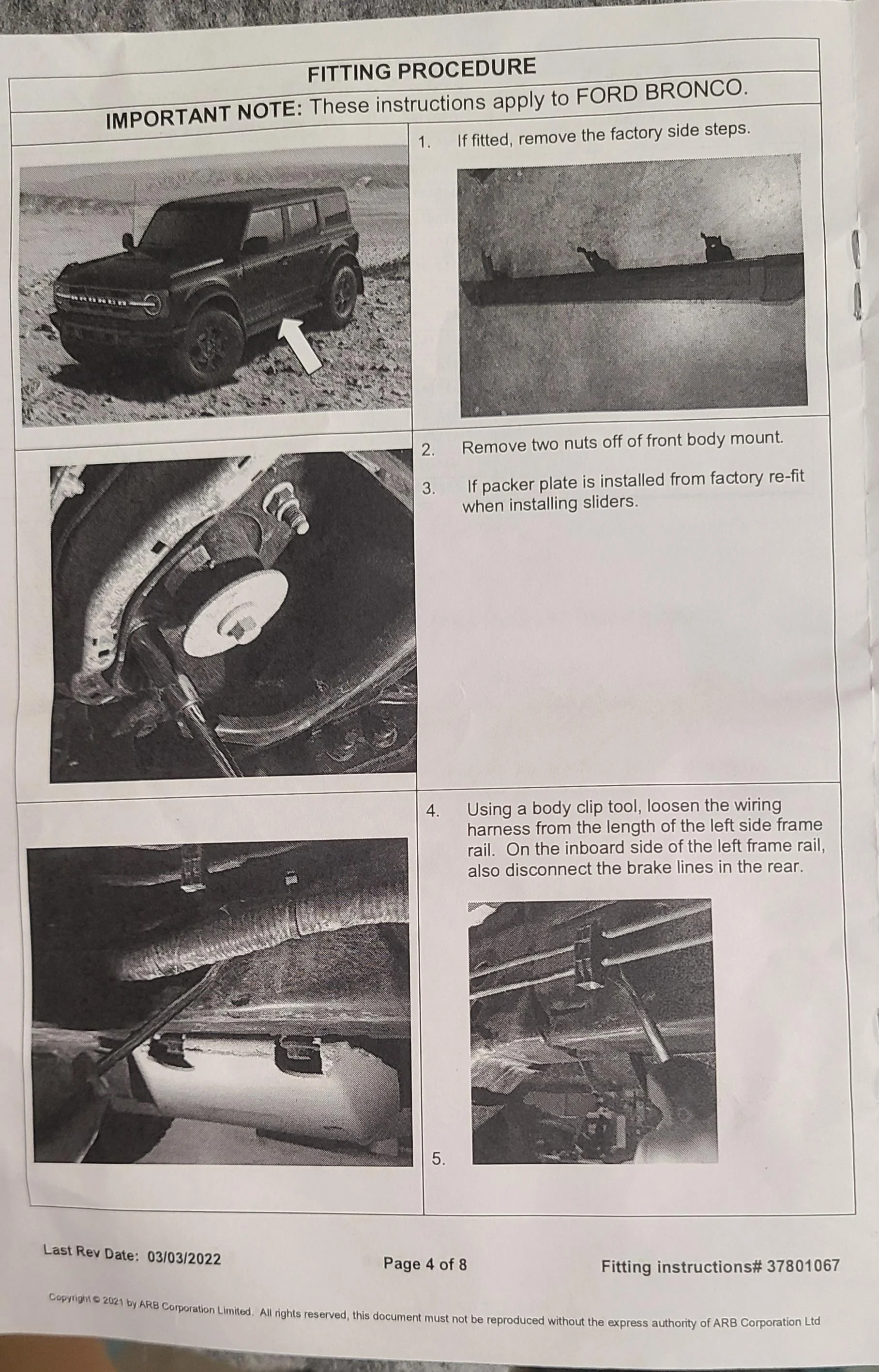 Ford Bronco ARB Sliders: Anyone installed 20220704_053129