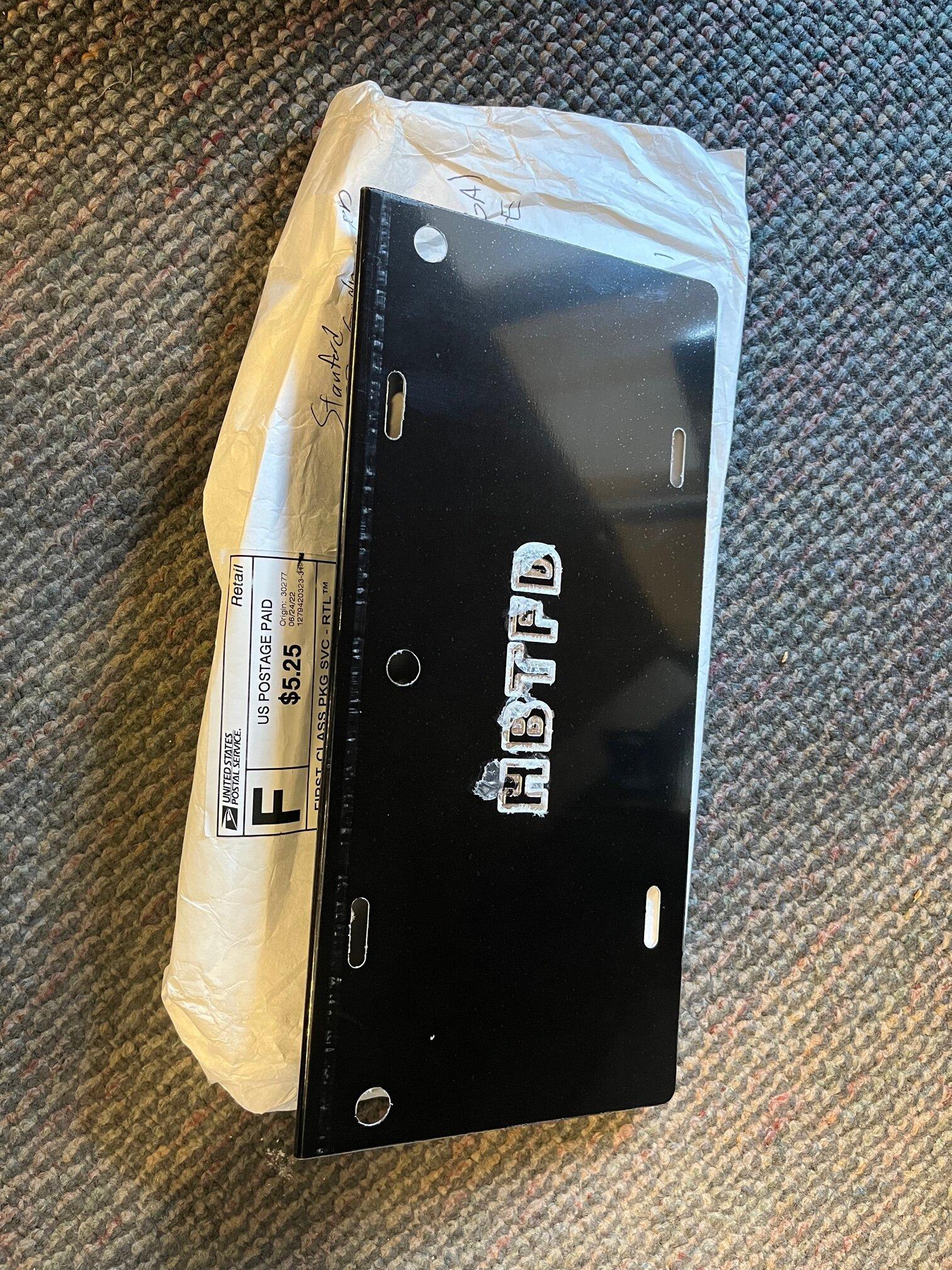 Ford Bronco License Plate Bracket (HBTFD) IMG_5127