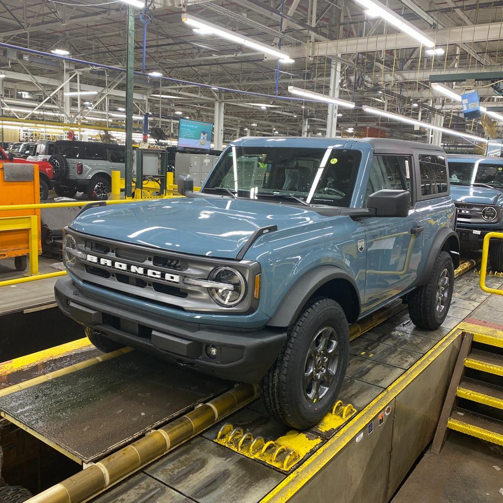 Ford Bronco Stock bumper with installed Fog lights image