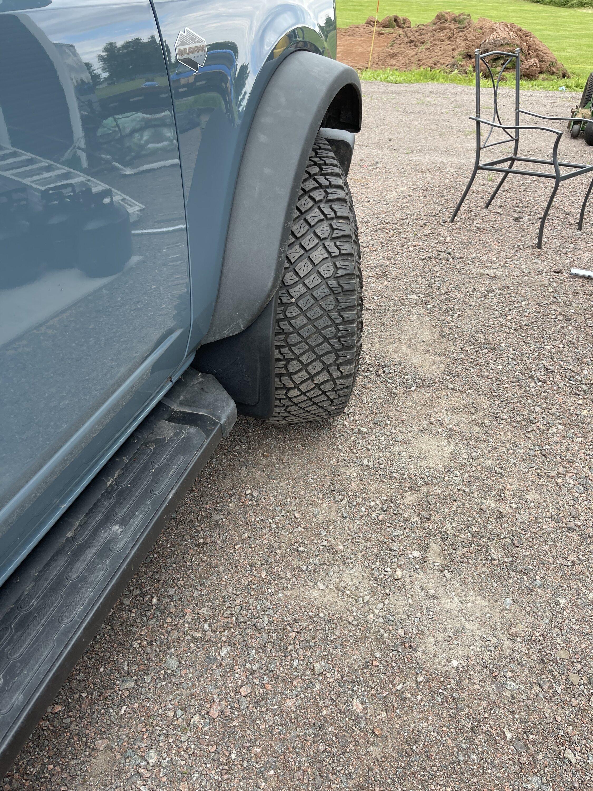 Ford Bronco Mabett front mud flaps installed 3D8312ED-3F81-439F-BB28-26E7223B2945
