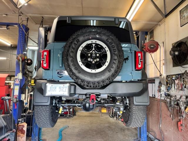 Ford Bronco Mabett front mud flaps installed 32FB5C84-FDF8-425D-98DD-9D19FCC9176C