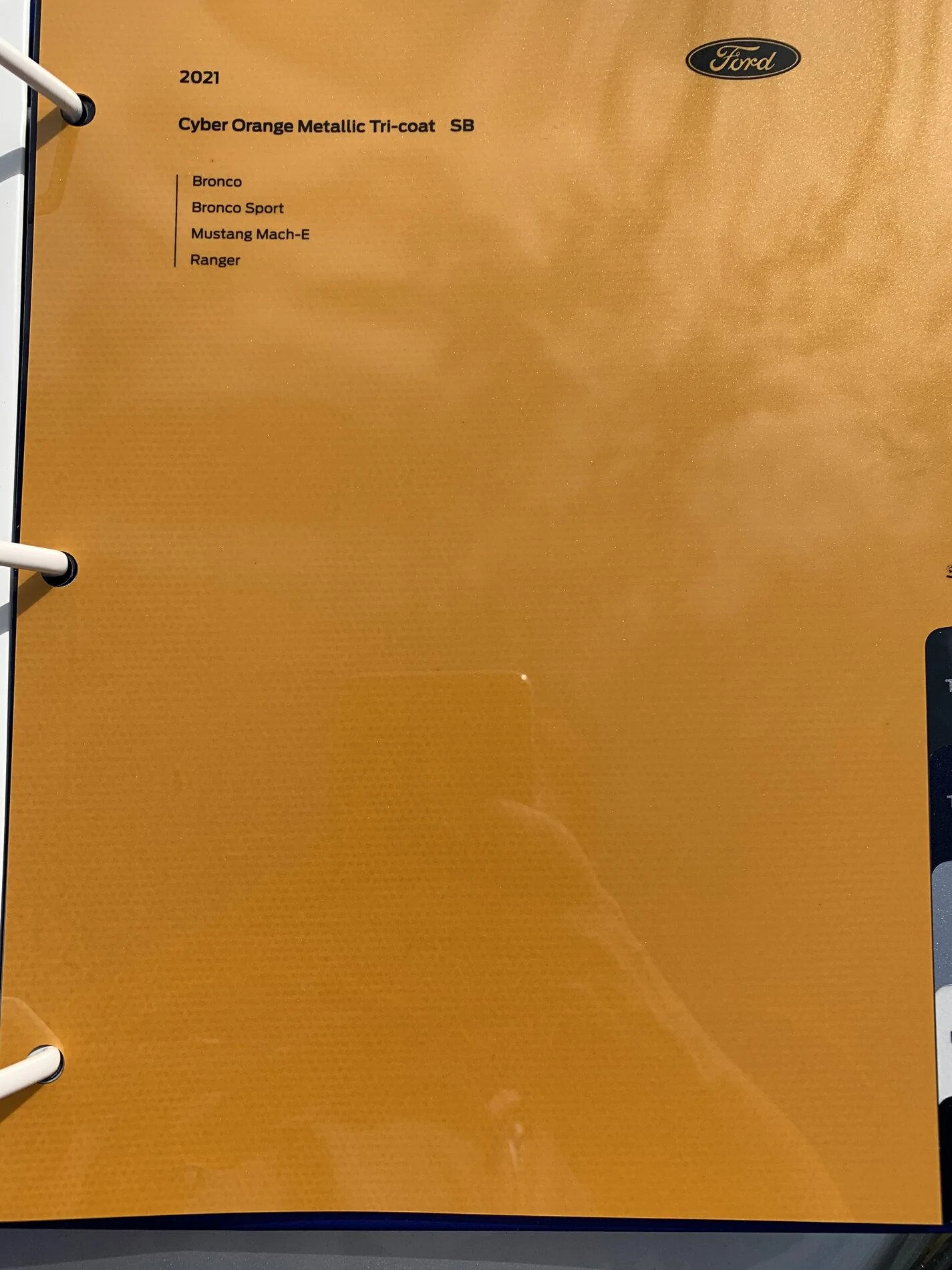 Ford Bronco Official Paint Samples / Swatches For 2021 Ford Bronco Have Arrived. Cactus Gray = Jet Fighter Gray IMG_1803