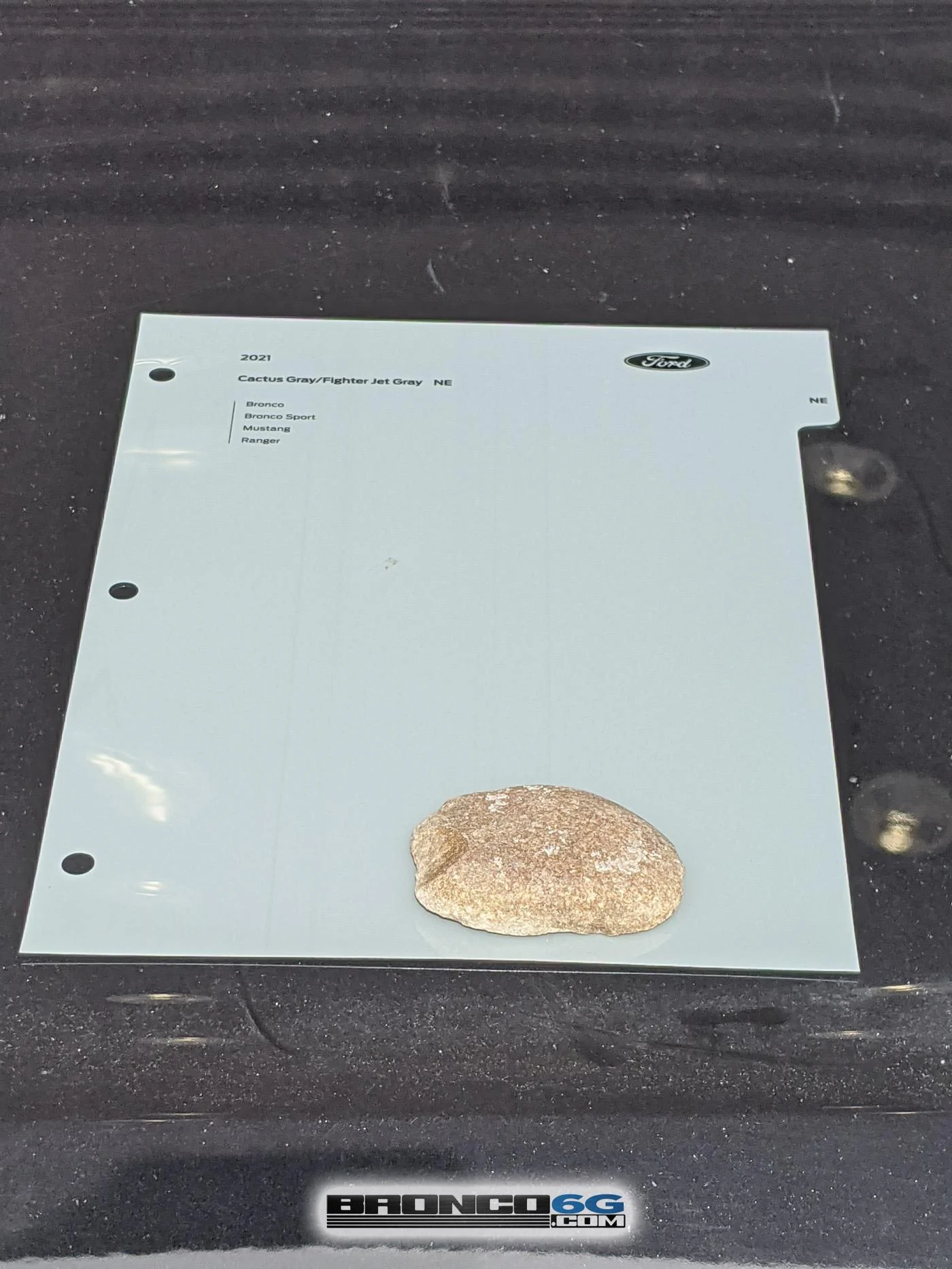 Ford Bronco Official Paint Samples / Swatches For 2021 Ford Bronco Have Arrived. Cactus Gray = Jet Fighter Gray CactusGray2