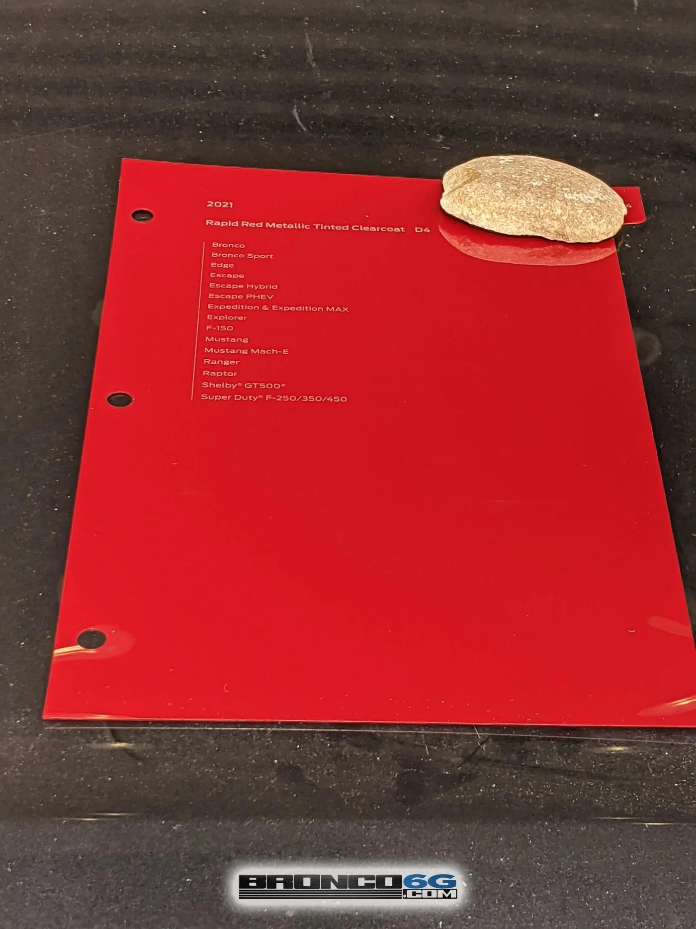 Ford Bronco Official Paint Samples / Swatches For 2021 Ford Bronco Have Arrived. Cactus Gray = Jet Fighter Gray RapidRed2