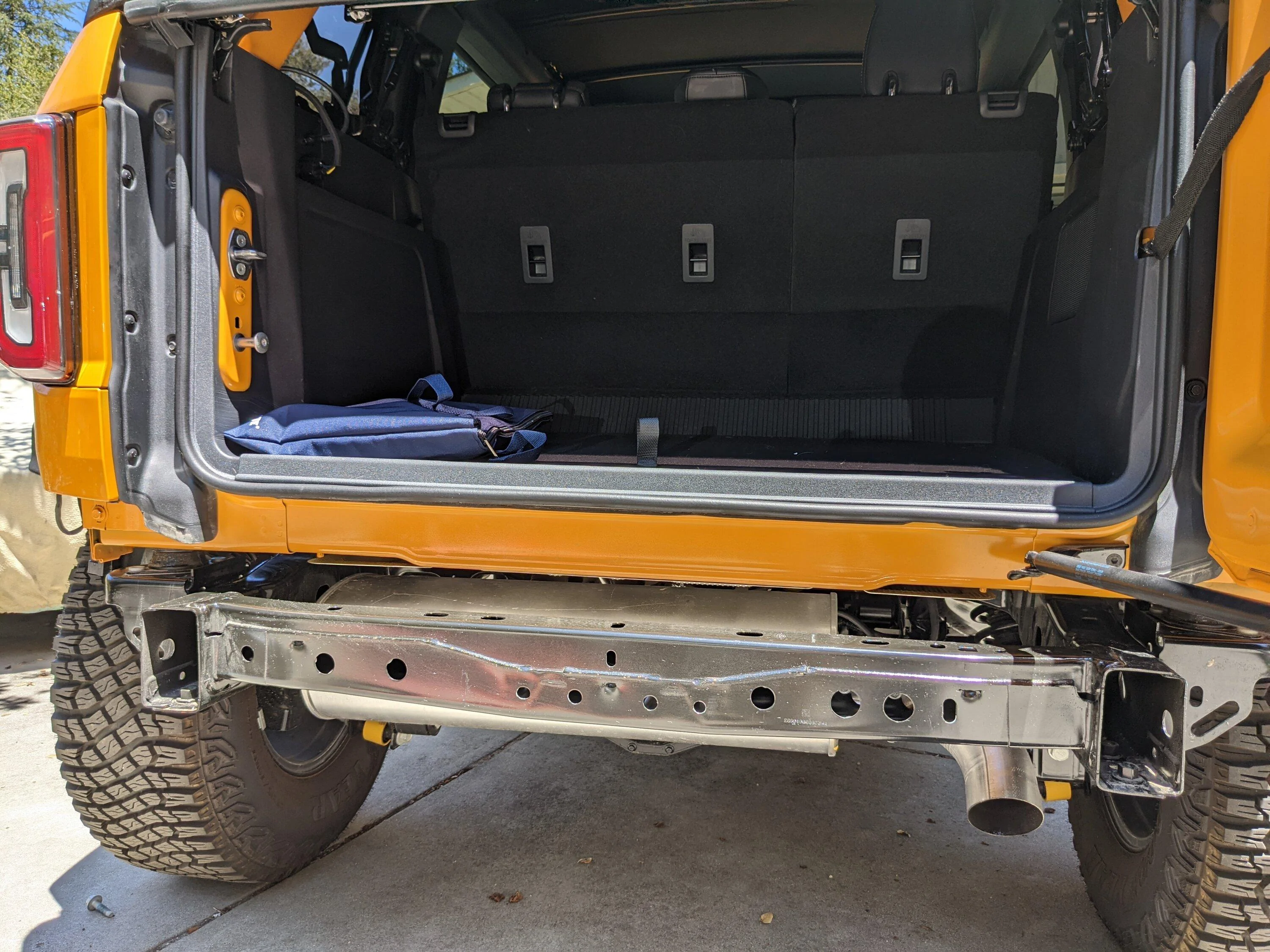 Ford Bronco Installing tow hitch.  Rear bumper torque specs? PXL_20220709_193232656