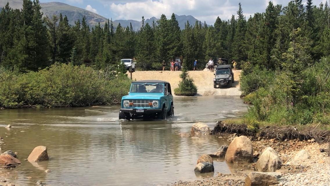 Ford Bronco Spotted two broncos on Coney Flats (Boulder County Colorado) crossin