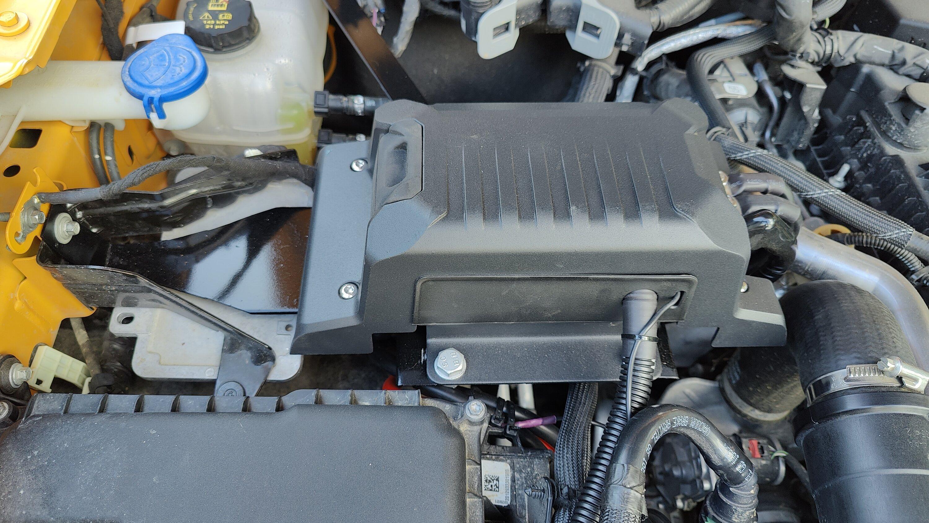 Ford Bronco RC High Winch Mount & Winch Install w/ Control Box Relocation IMG20220712185330