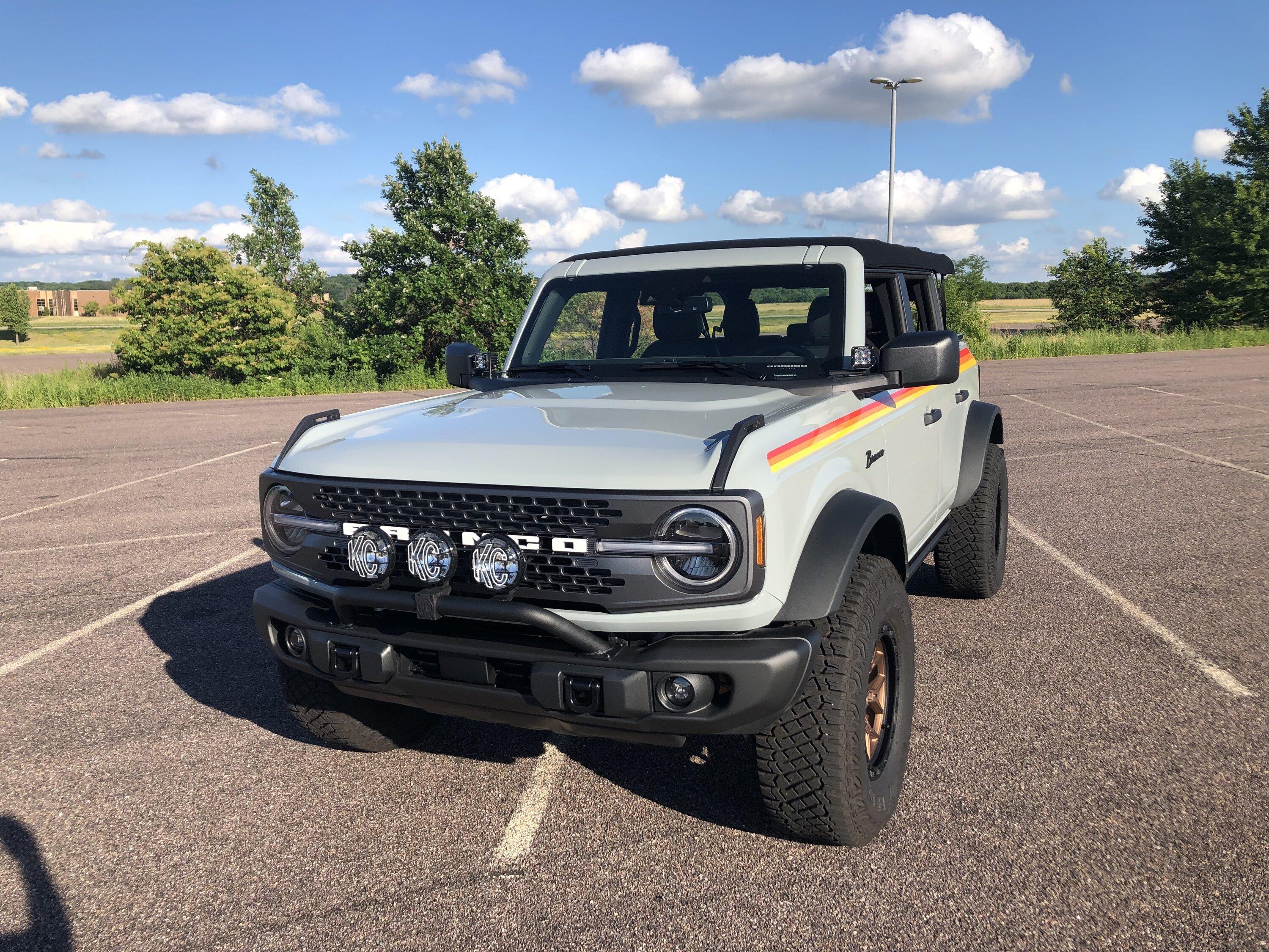 Ford Bronco The Flying Saucer Badlands Build front corner 2