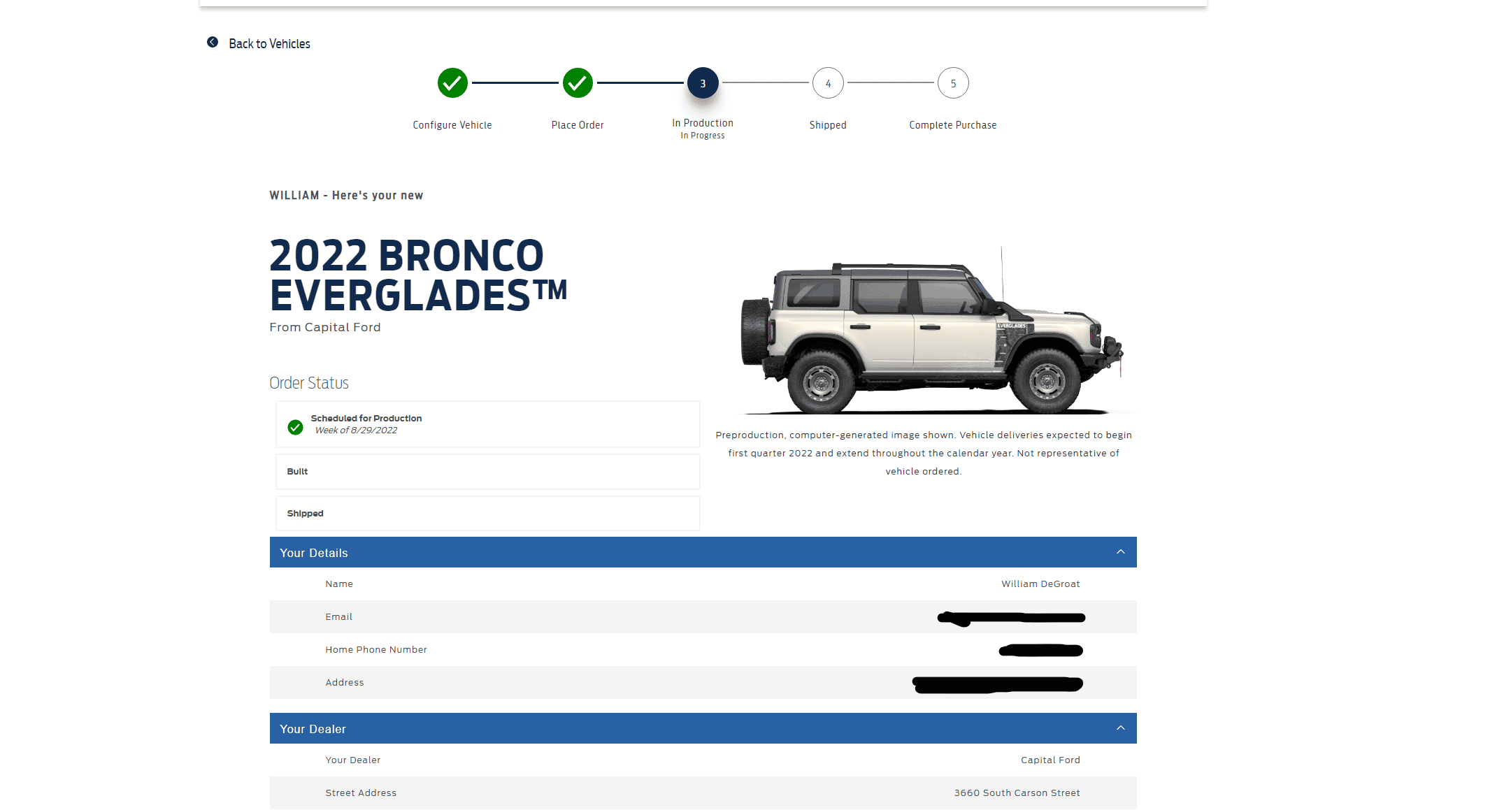 Ford Bronco ⏰ No Bronco Scheduling Next Week (7/11) Screenshot 2022-07-13 160408