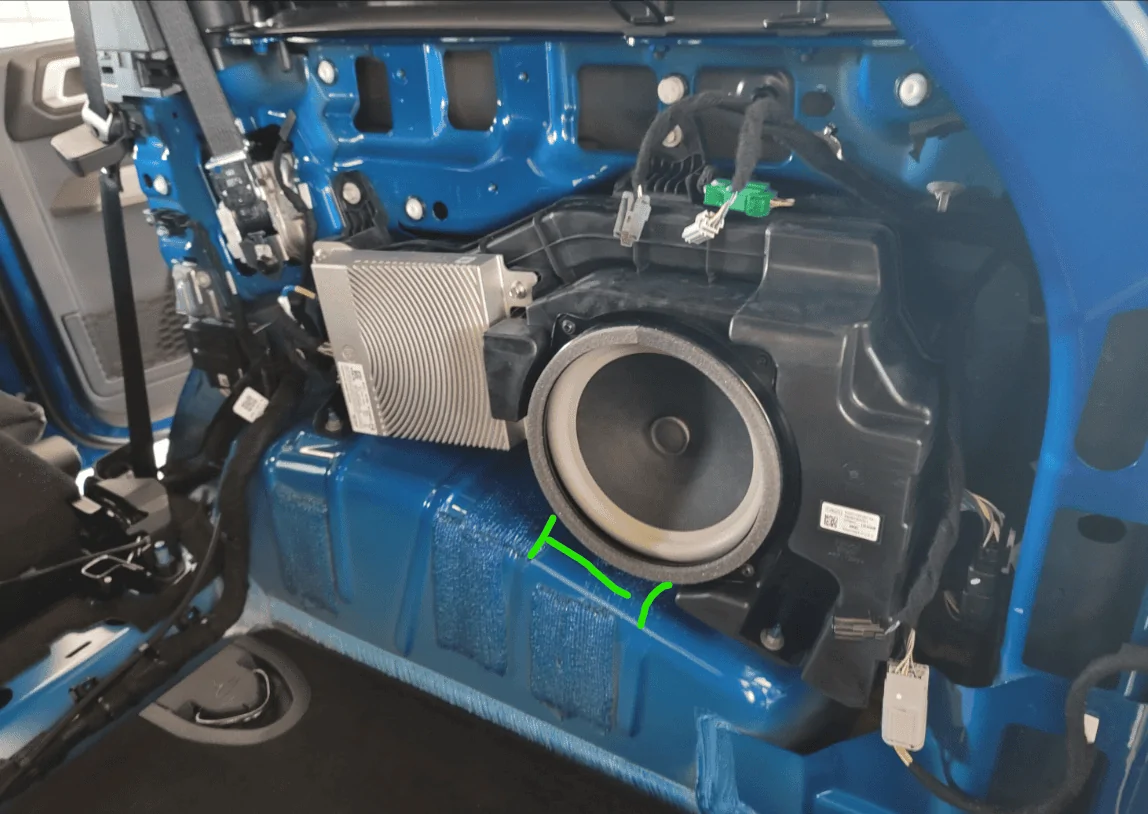 Ford Bronco B&O popping speakers 1657756334770