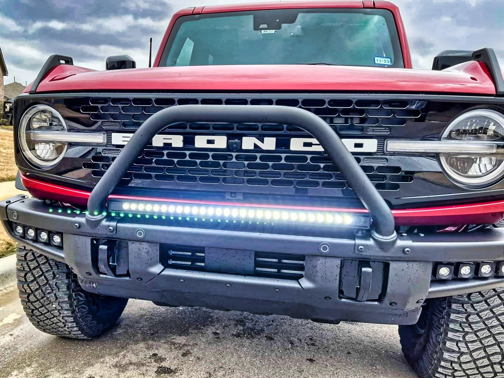 Ford Bronco Installing M&R 30" Lightbar for Modular bumper received_510560560387506