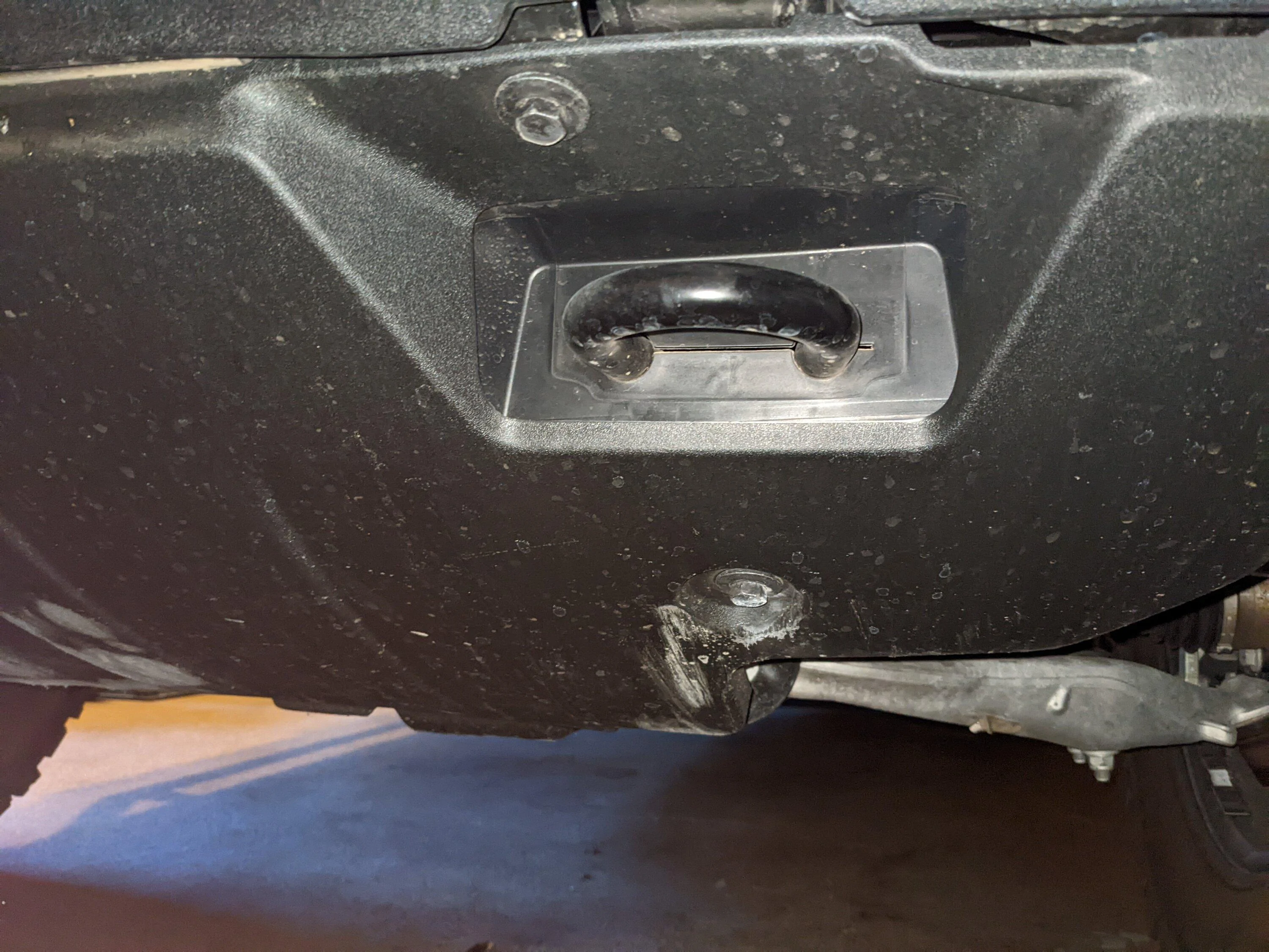 Ford Bronco Adding Metal Skid Plates to Base Plastic Bumper PXL_20220714_023511800