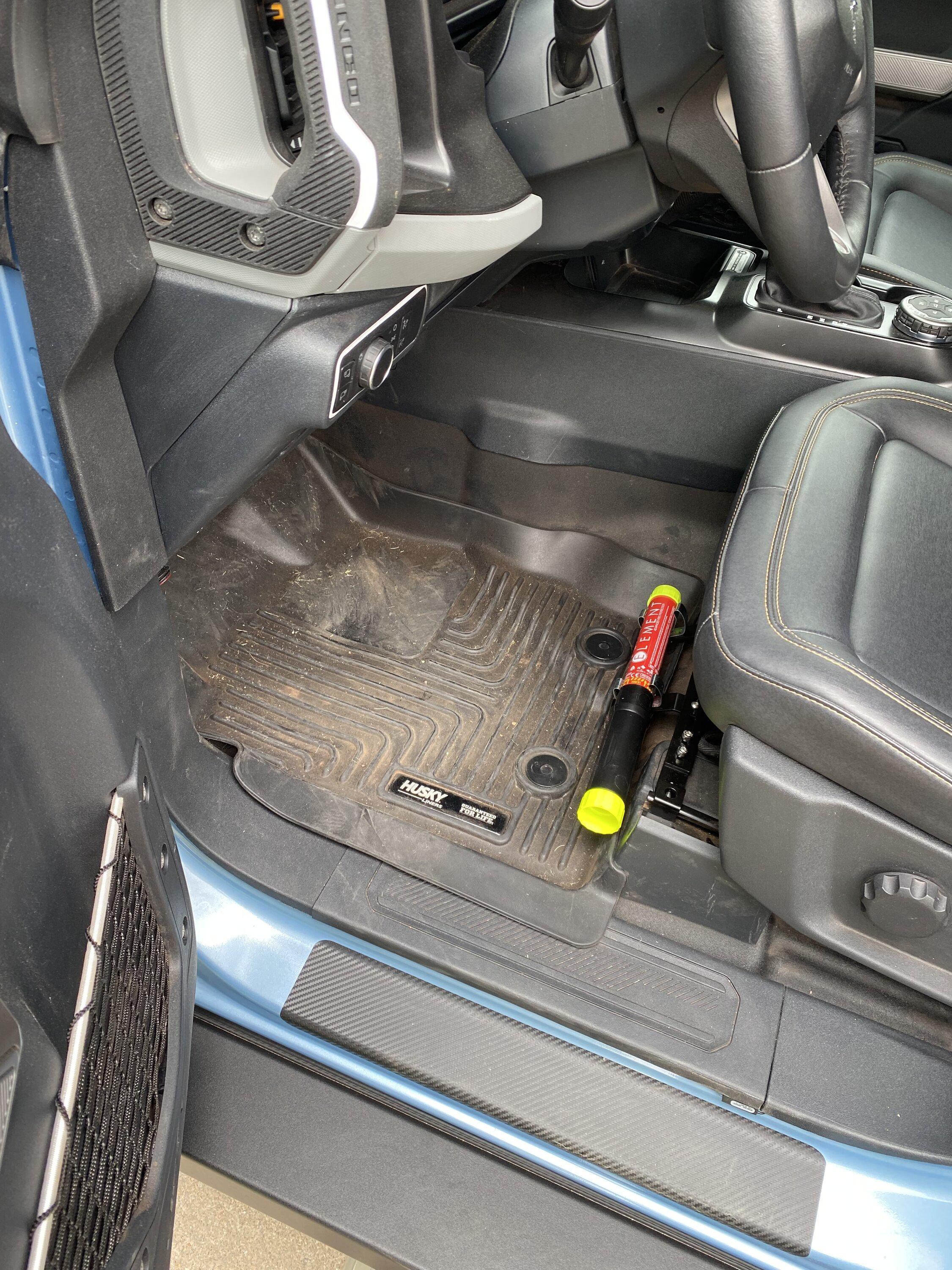 Ford Bronco Fire Extinguisher Mounting in the Bronco - Show Your Installs 93392CA0-D0BC-482E-9350-1C4FF358EDB9