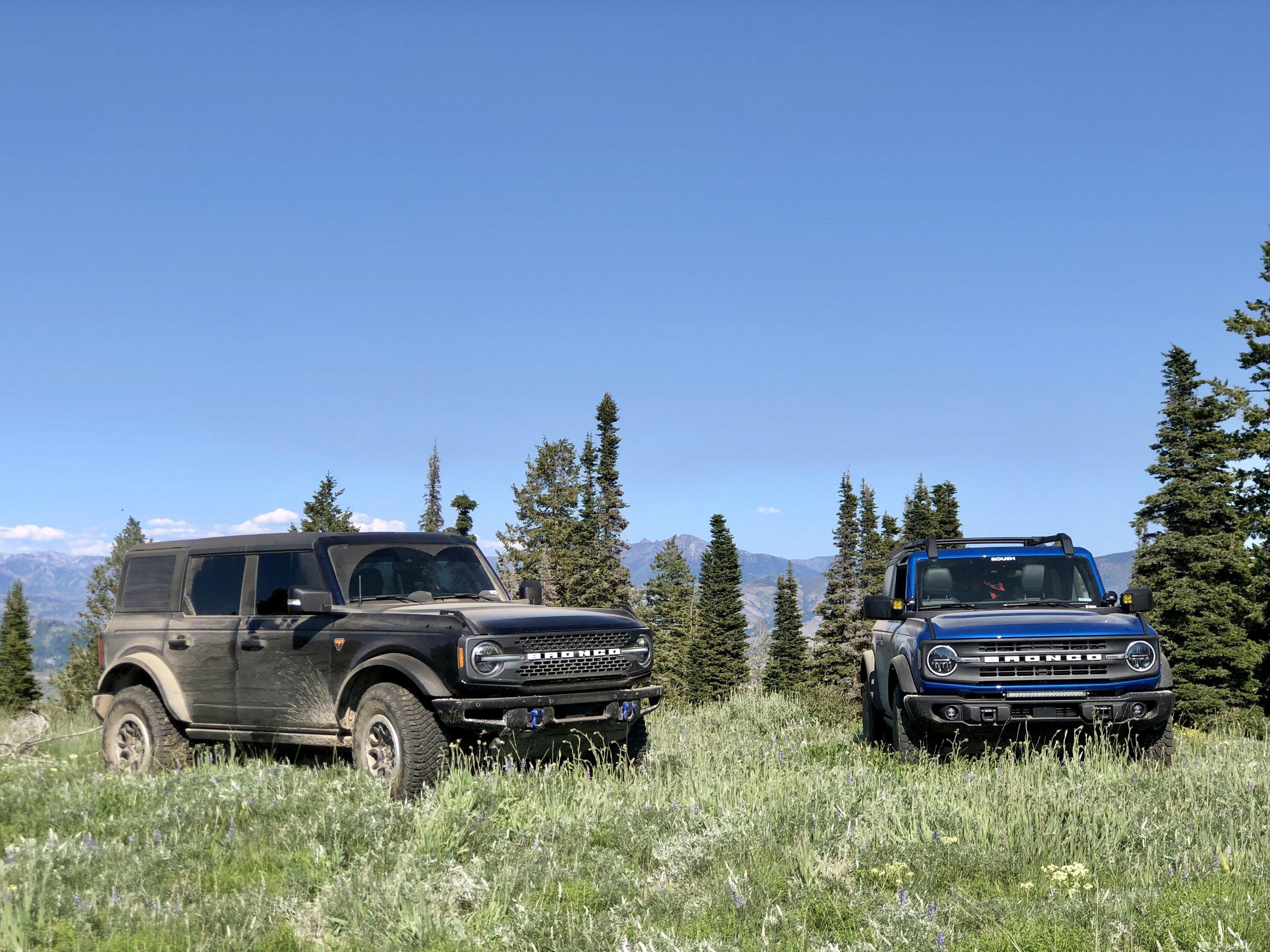 Ford Bronco Broncos exploring the wilds of Idaho! 2 door Black Diamond manual and a 4 door Badlands Sasquatch, 4k and fun drone footage! D99468FE-ADC8-4037-ACF8-45FB8F7FB8C7