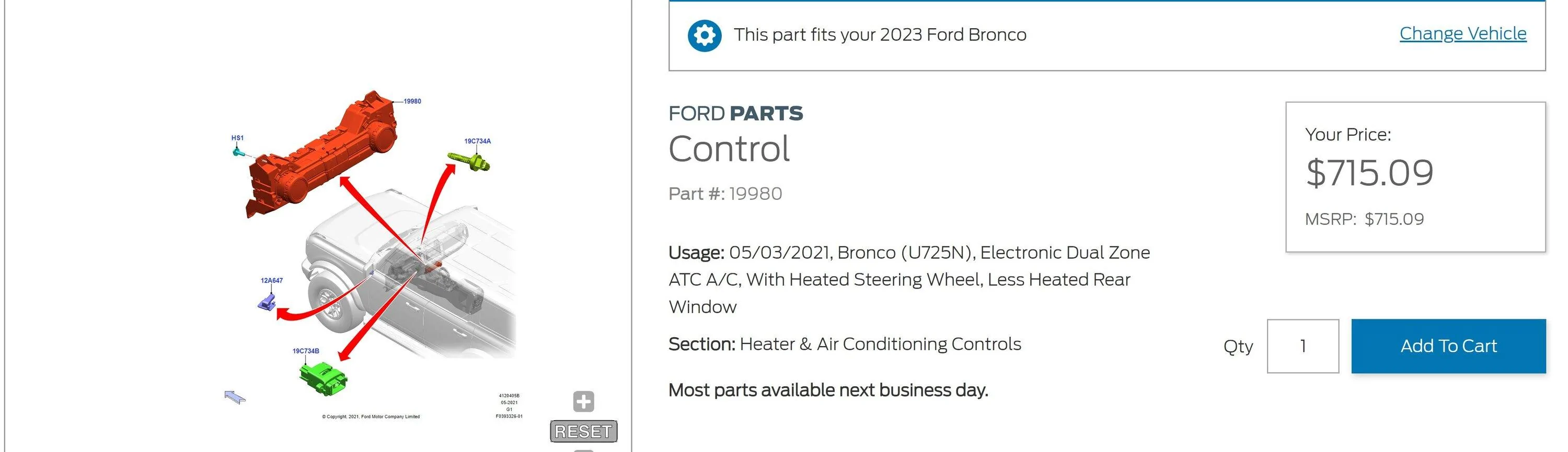 Ford Bronco The Elusive Electronic Dual Zone Knob Been Found? Capture 4