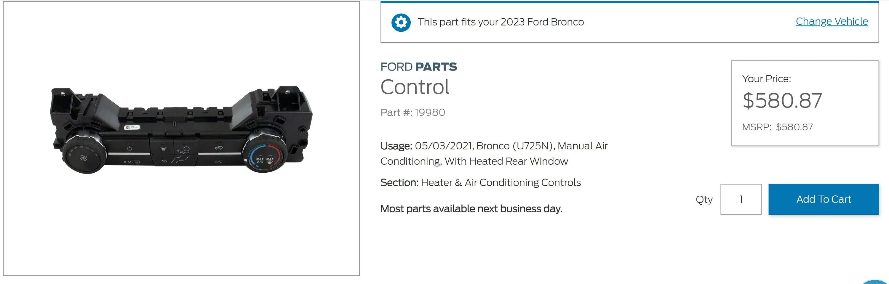 Ford Bronco The Elusive Electronic Dual Zone Knob Been Found? Capture 5