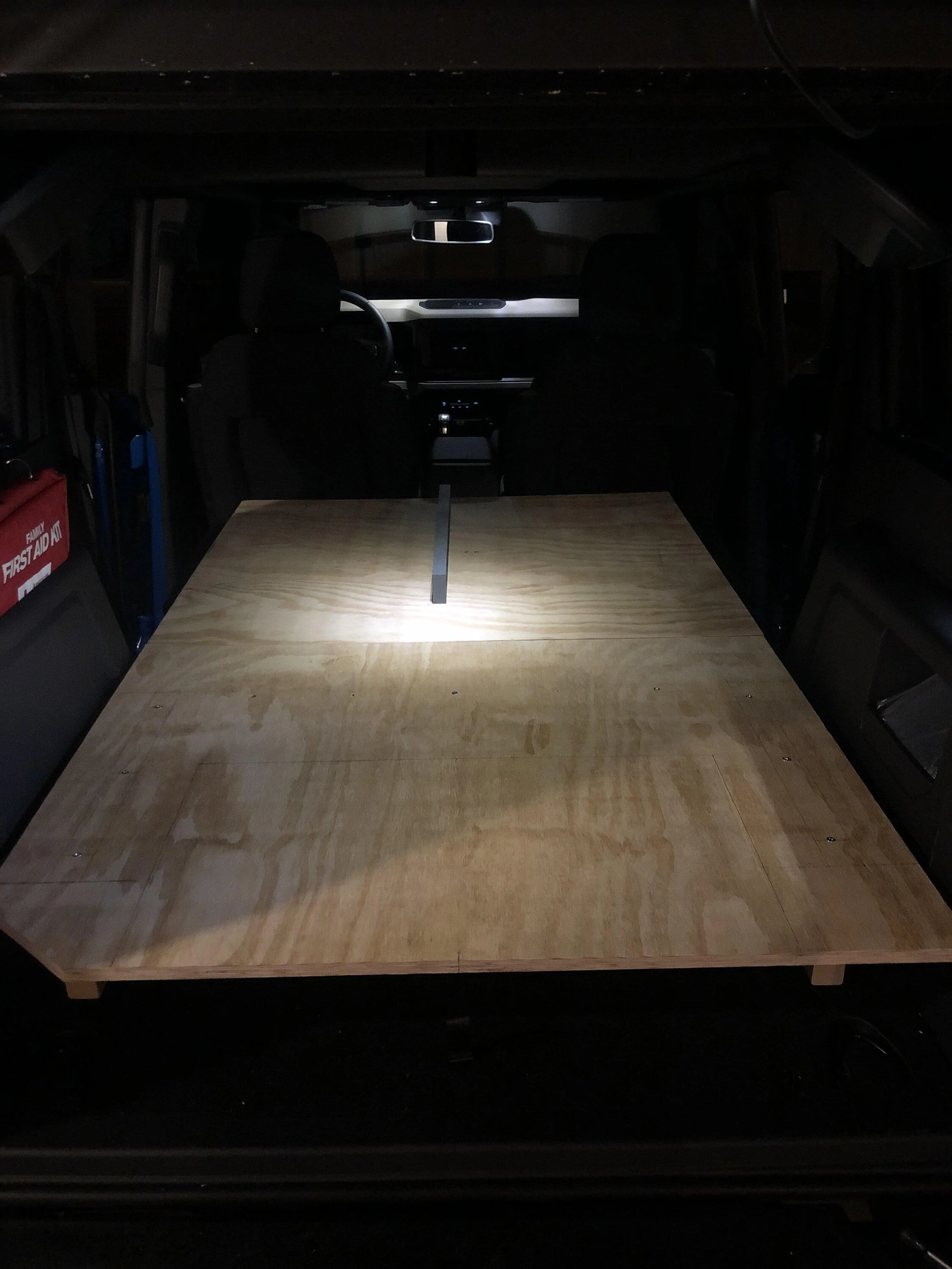 Ford Bronco Distance behind front seat Finding Level of Rear Seat Platform 2