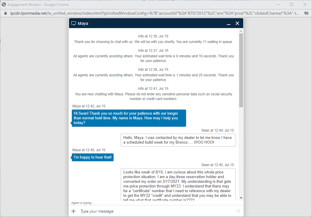 Ford Bronco Ford "CHAT" useless Screenshot 2022-07-15 125415