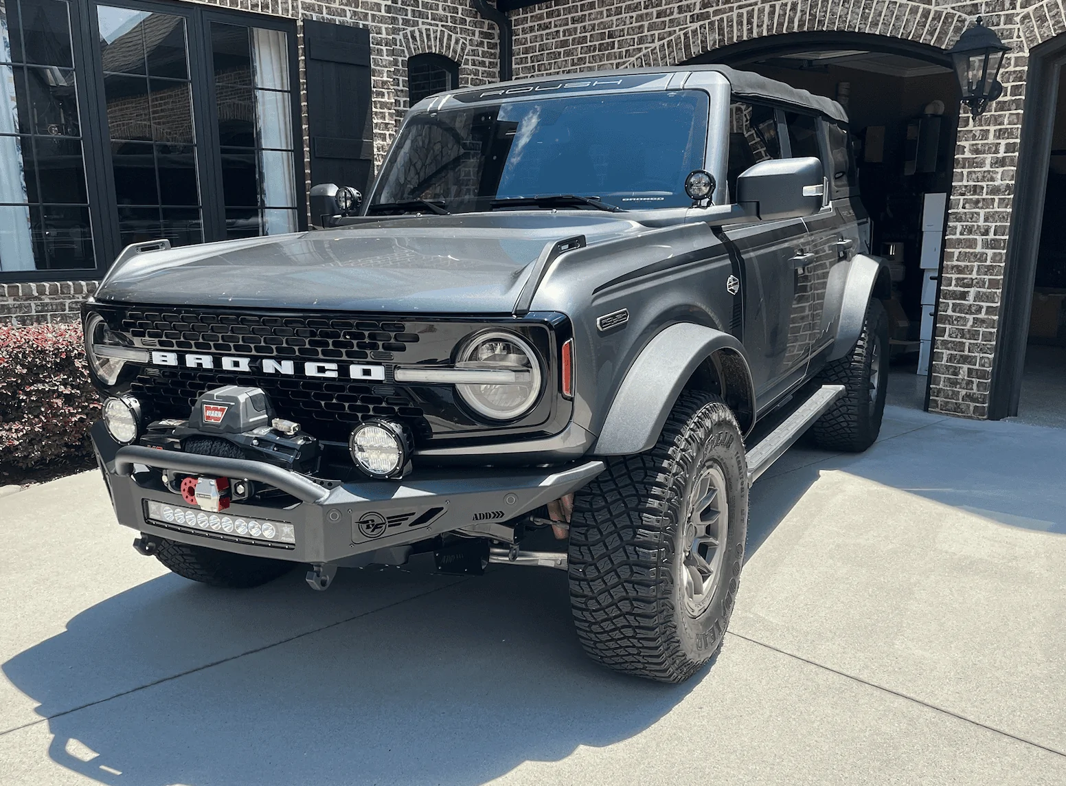 Ford Bronco Addictive Desert Designs Bumpers Installed Screen Shot 2022-07-15 at 5.18.46 PM