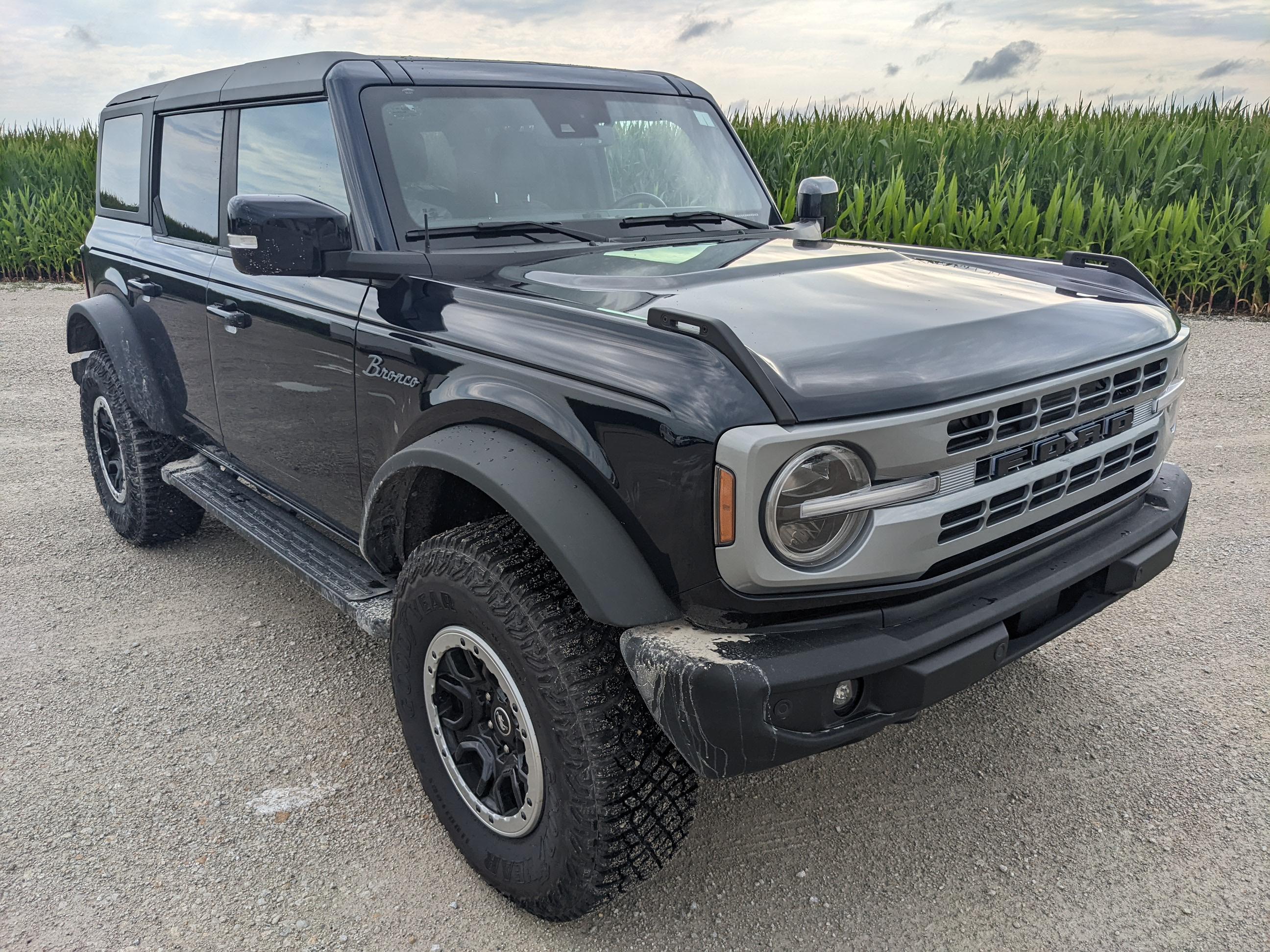 Ford Bronco Custom Heritage Grill in Solar Silver + Oracle letter lights added to my Bronco! PXL_20220715_214210861
