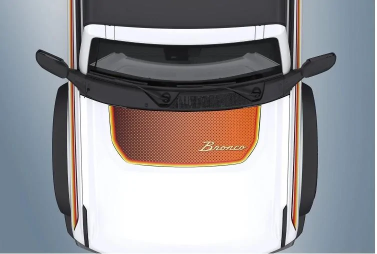 Ford Bronco Retro Bronco Hood Graphic hood