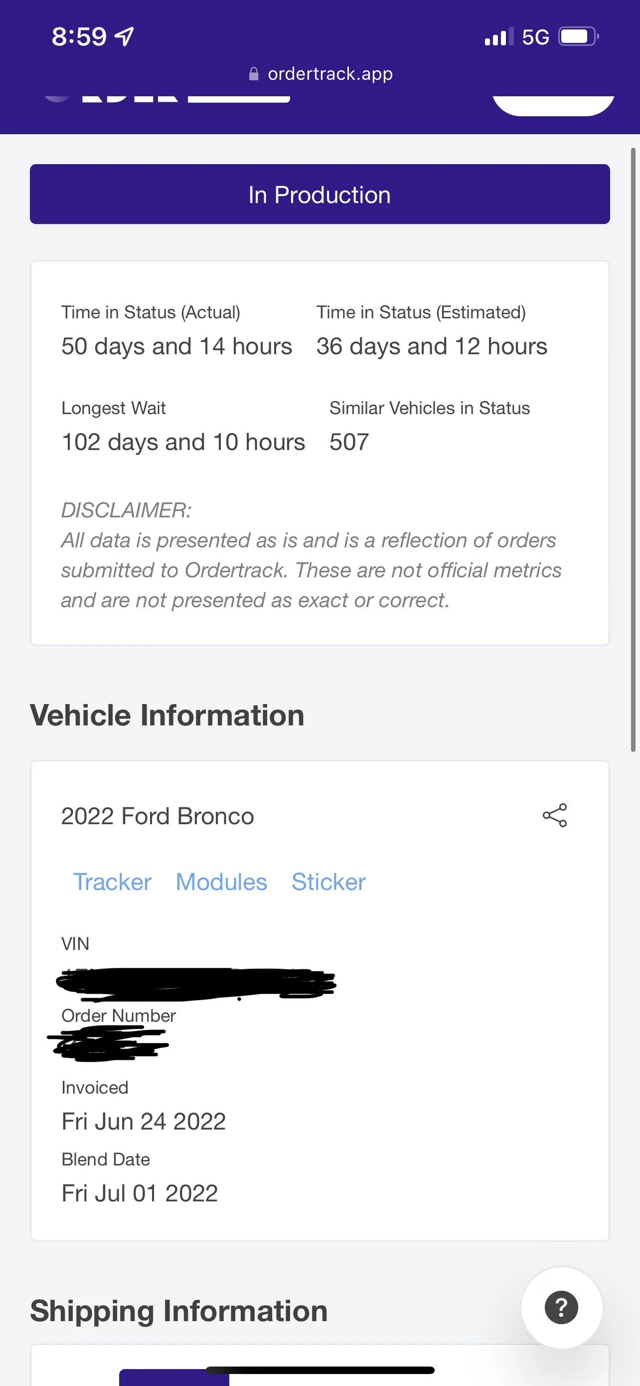Ford Bronco 06/27/22  Build week group B4C39FB3-7630-4FC0-8140-2C866D98328F