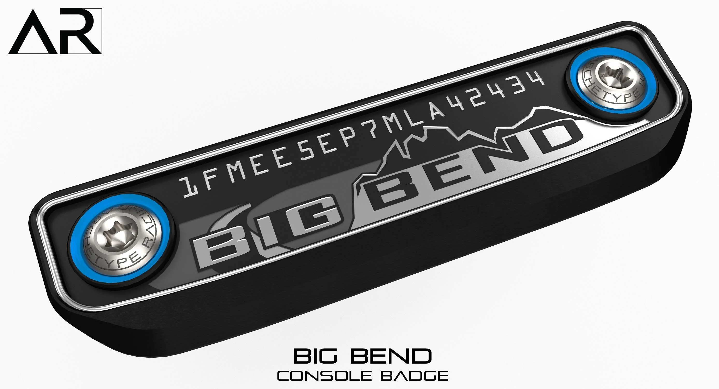Ford Bronco AR | BIG BEND Center Console VIN Plate 16091 - Big Bend VIN