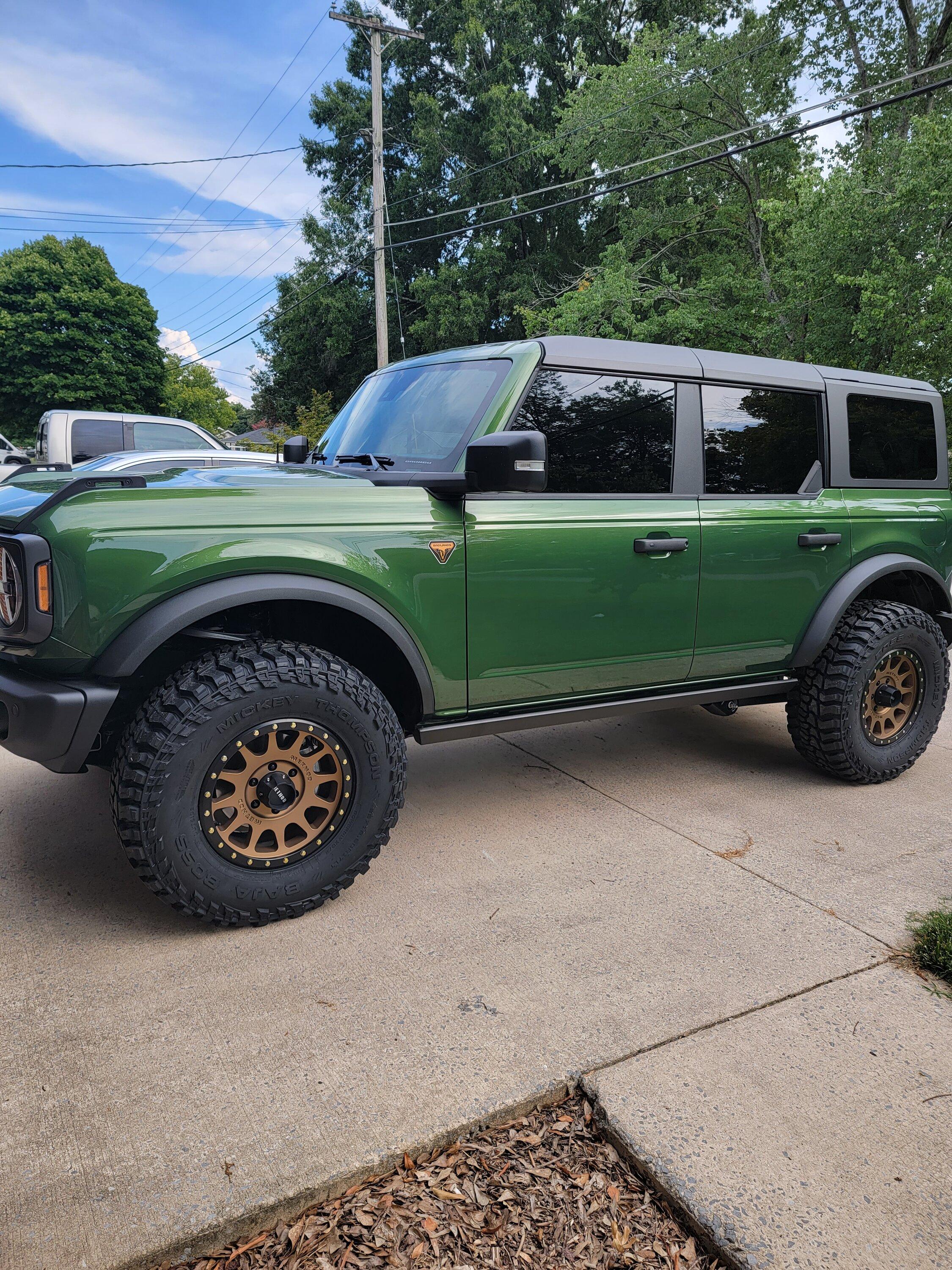 Ford Bronco Show us your installed wheel / tire upgrades here! (Pics) 20220717_172035