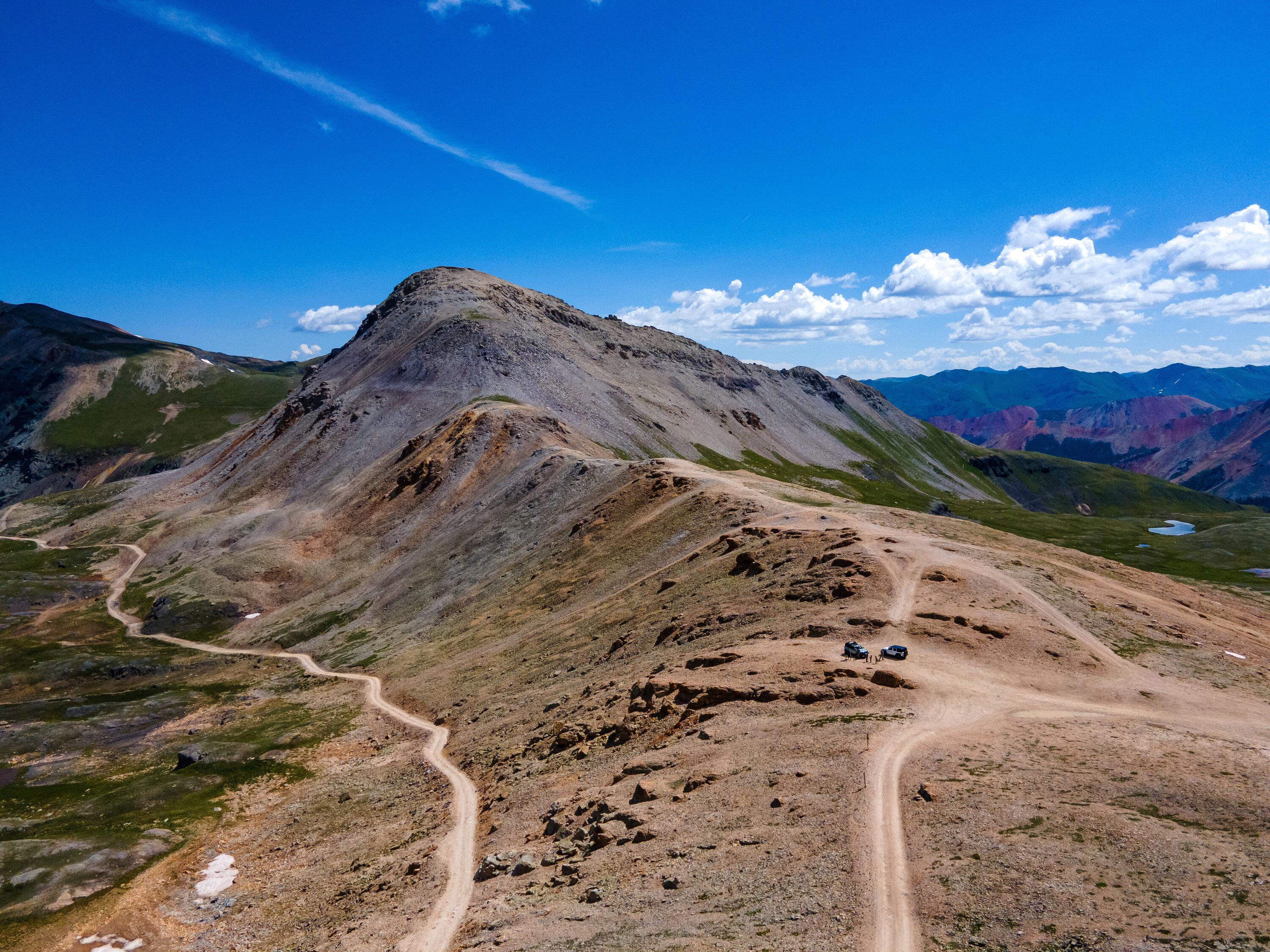 Ford Bronco Badlands 4door takes on Black Bear Pass, Imogene Pass, and Poughkeepsie Gulch in Colorado. DJI_0552