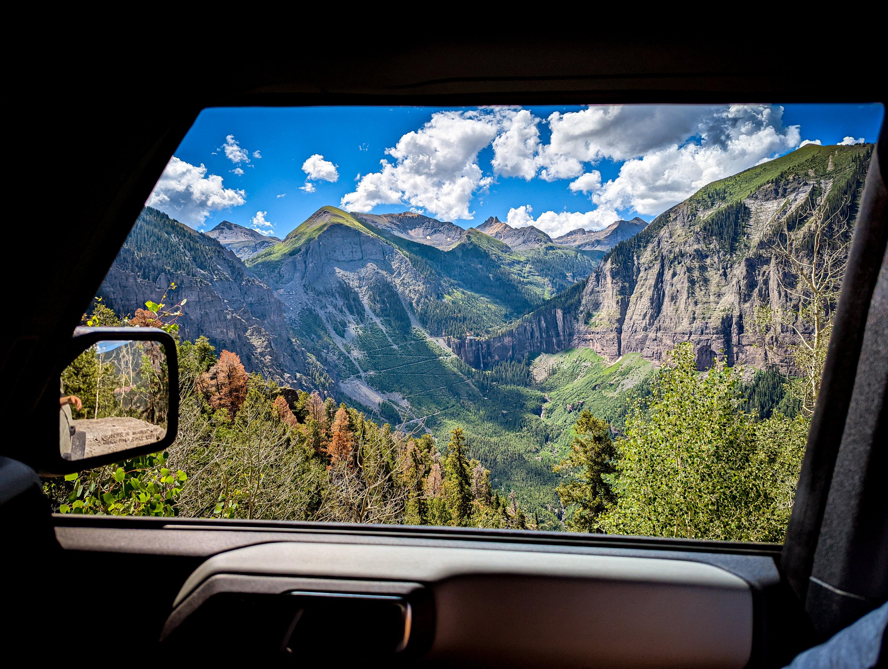 Ford Bronco Badlands 4door takes on Black Bear Pass, Imogene Pass, and Poughkeepsie Gulch in Colorado. PXL_20220713_165751979