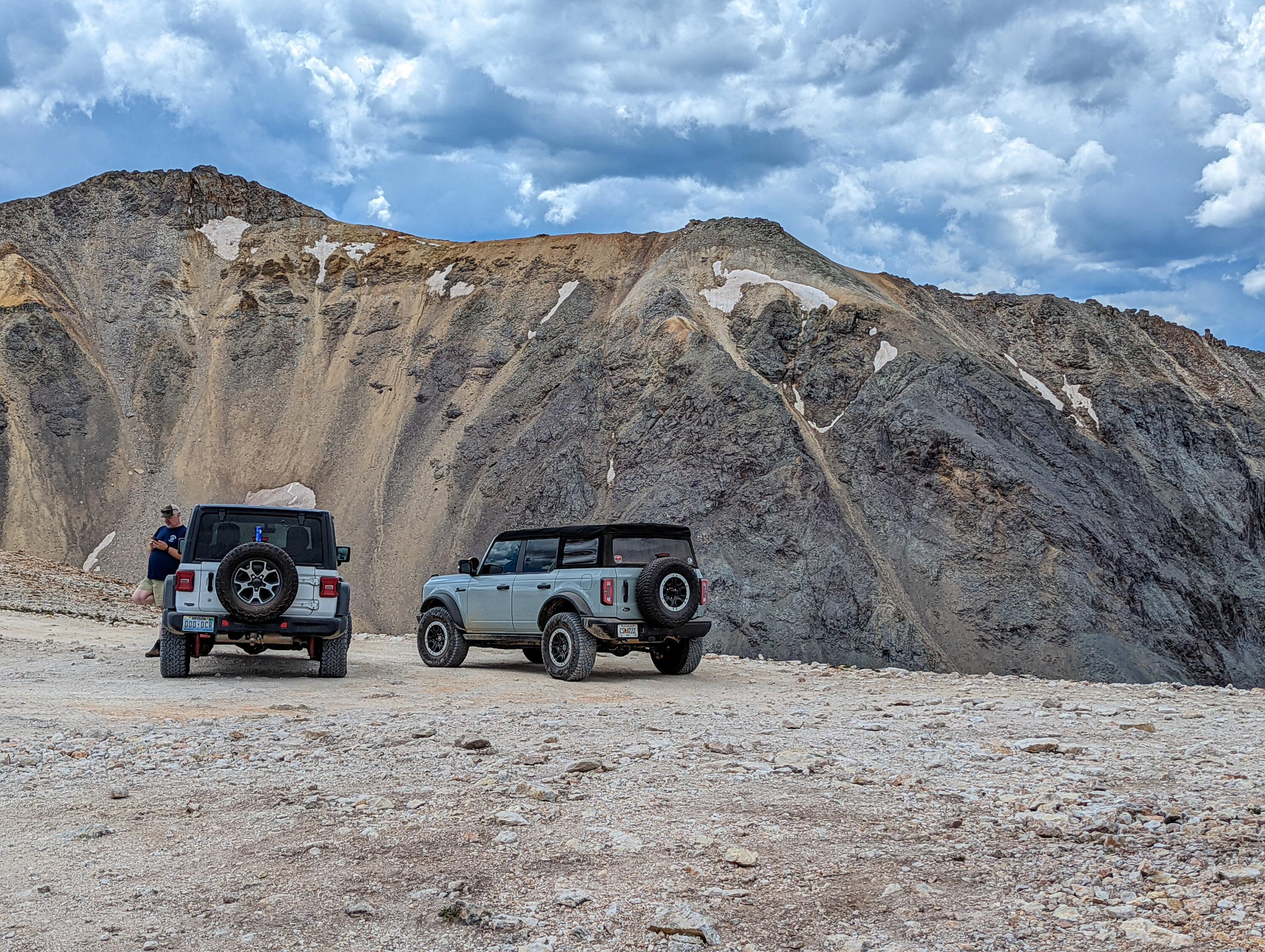 Ford Bronco Badlands 4door takes on Black Bear Pass, Imogene Pass, and Poughkeepsie Gulch in Colorado. PXL_20220713_183657891.MP