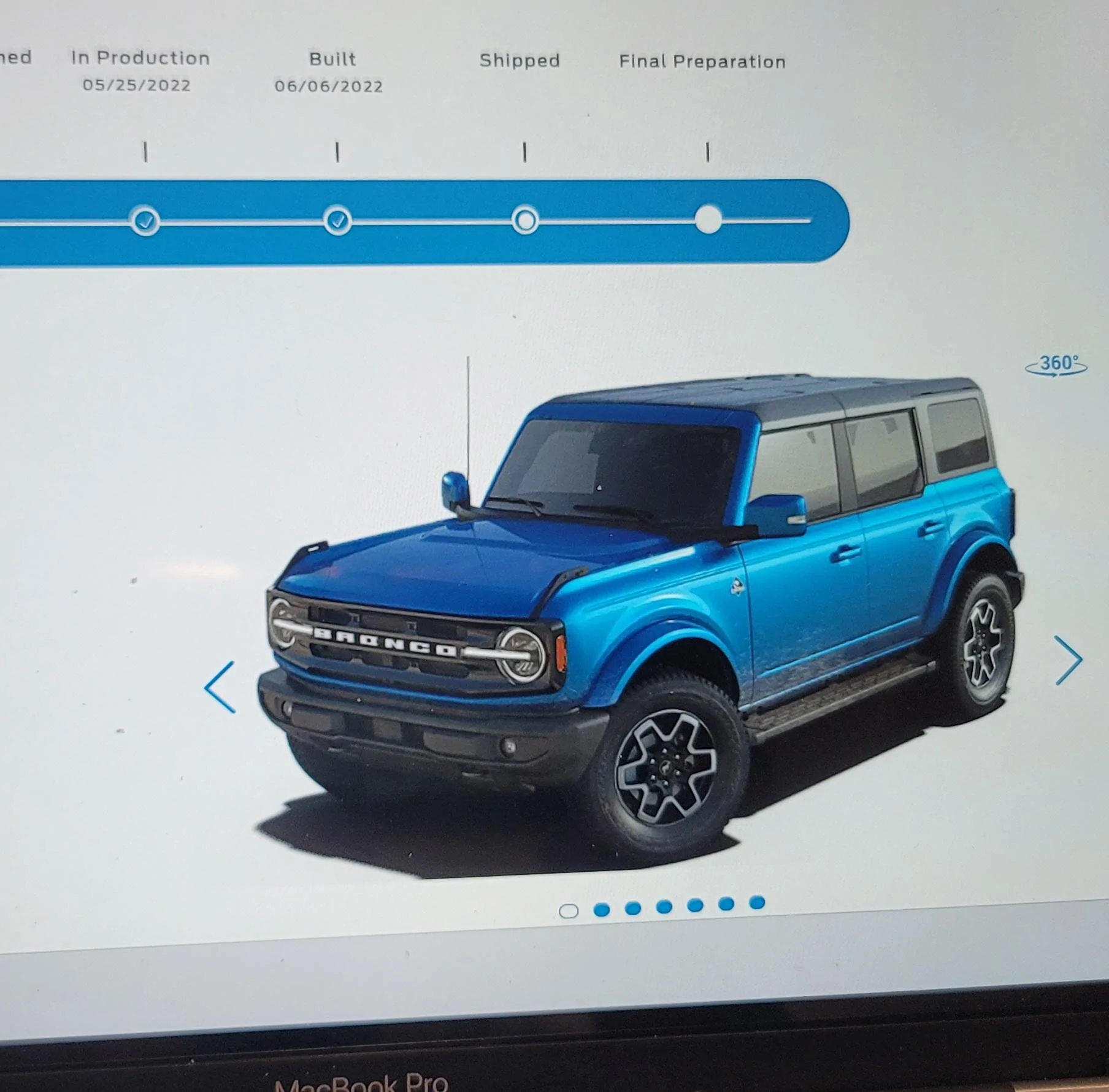Ford Bronco 5/23 Build Week 20220718_163659