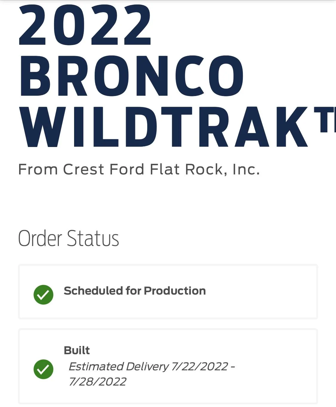 Ford Bronco 5/23 Build Week CB5E99E0-2F10-4526-911E-C5E8EC100C99