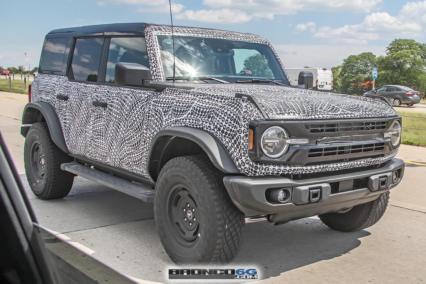 Ford Bronco Bronco Heritage Edition Spied Wearing MOD Top, Squared Flares, Retro Grille, Robins Egg Blue! 2023-bronco-heritage-edition-prototypes-9