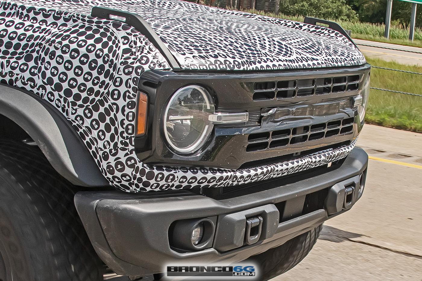 Ford Bronco Bronco Heritage Edition Spied Wearing MOD Top, Squared Flares, Retro Grille, Robins Egg Blue! 2023-bronco-heritage-edition-prototypes-10