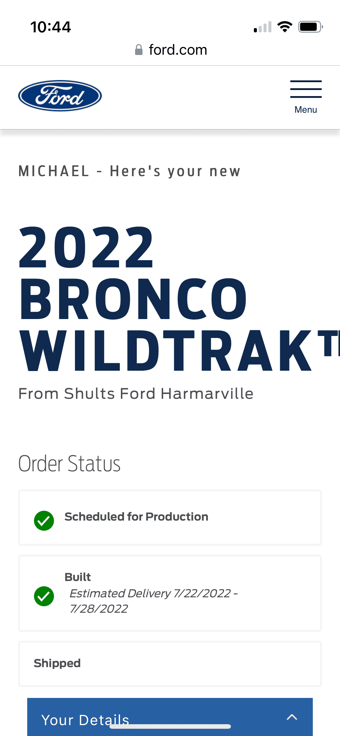 Ford Bronco 5/23 Build Week 2C7FBACA-FD47-40B6-9392-13CAE692B836