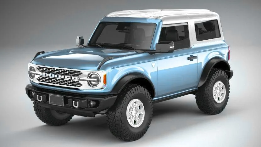 Ford Bronco Robins Egg Blue 2023 Bronco preview renders Quick Robin 2D