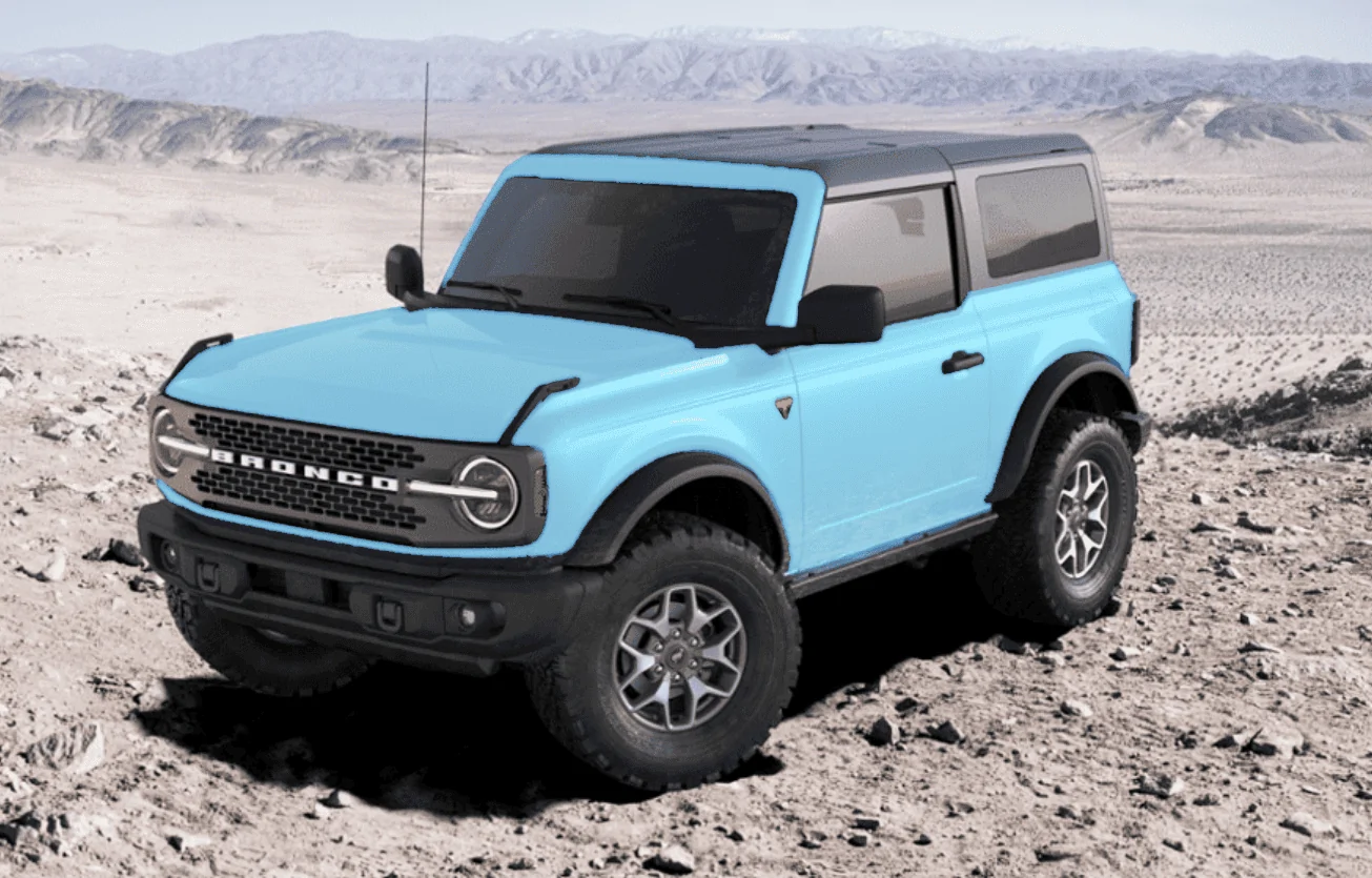 Ford Bronco Robins Egg Blue 2023 Bronco preview renders Bronco-Robin
