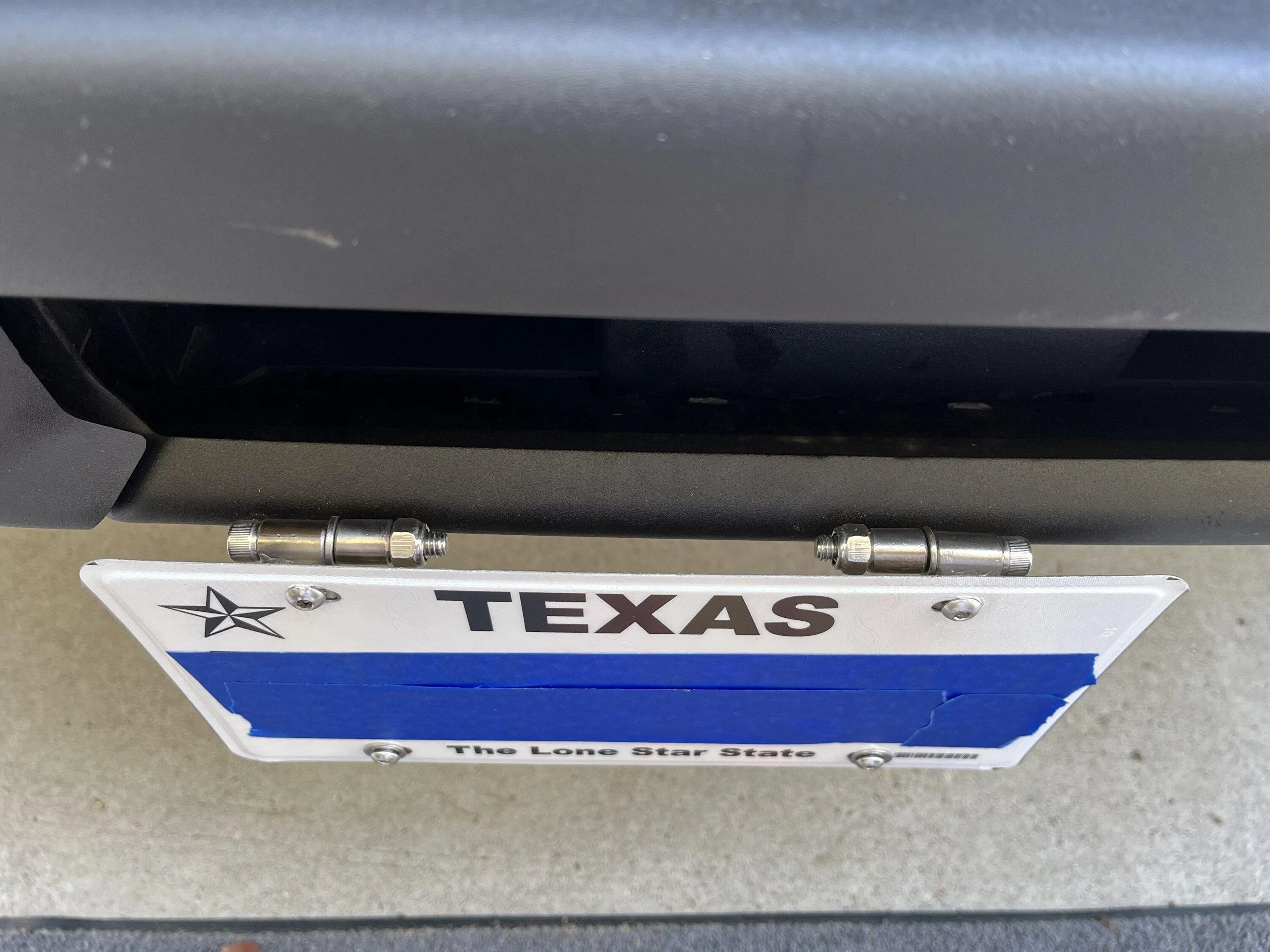 Ford Bronco Mod Bumper License Plate Mount DIY 48717838-BD75-4C0D-8071-AD7578E04090