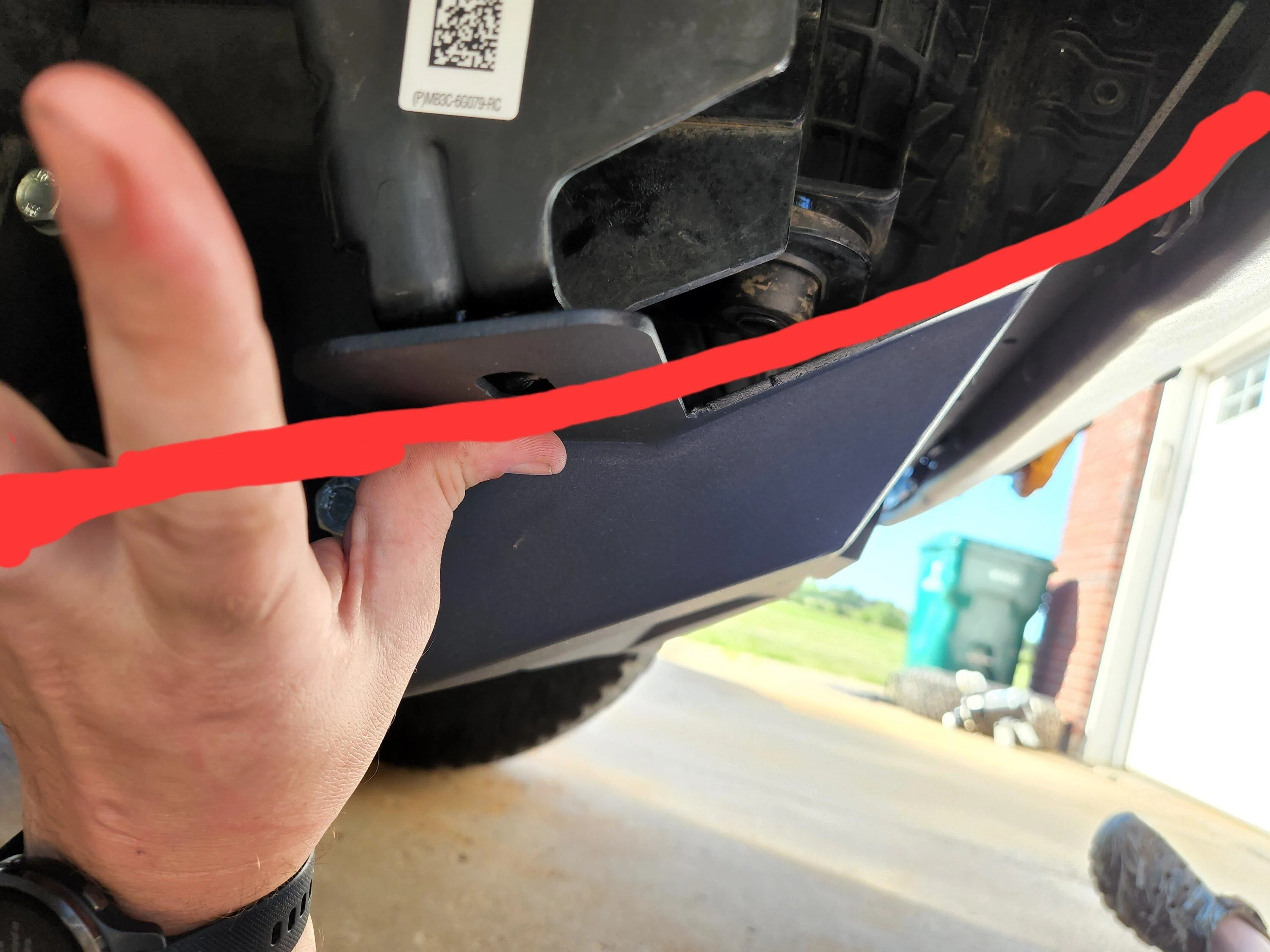 Ford Bronco Installing RC Hidden Winch Mount for 2.7 20220720_175610